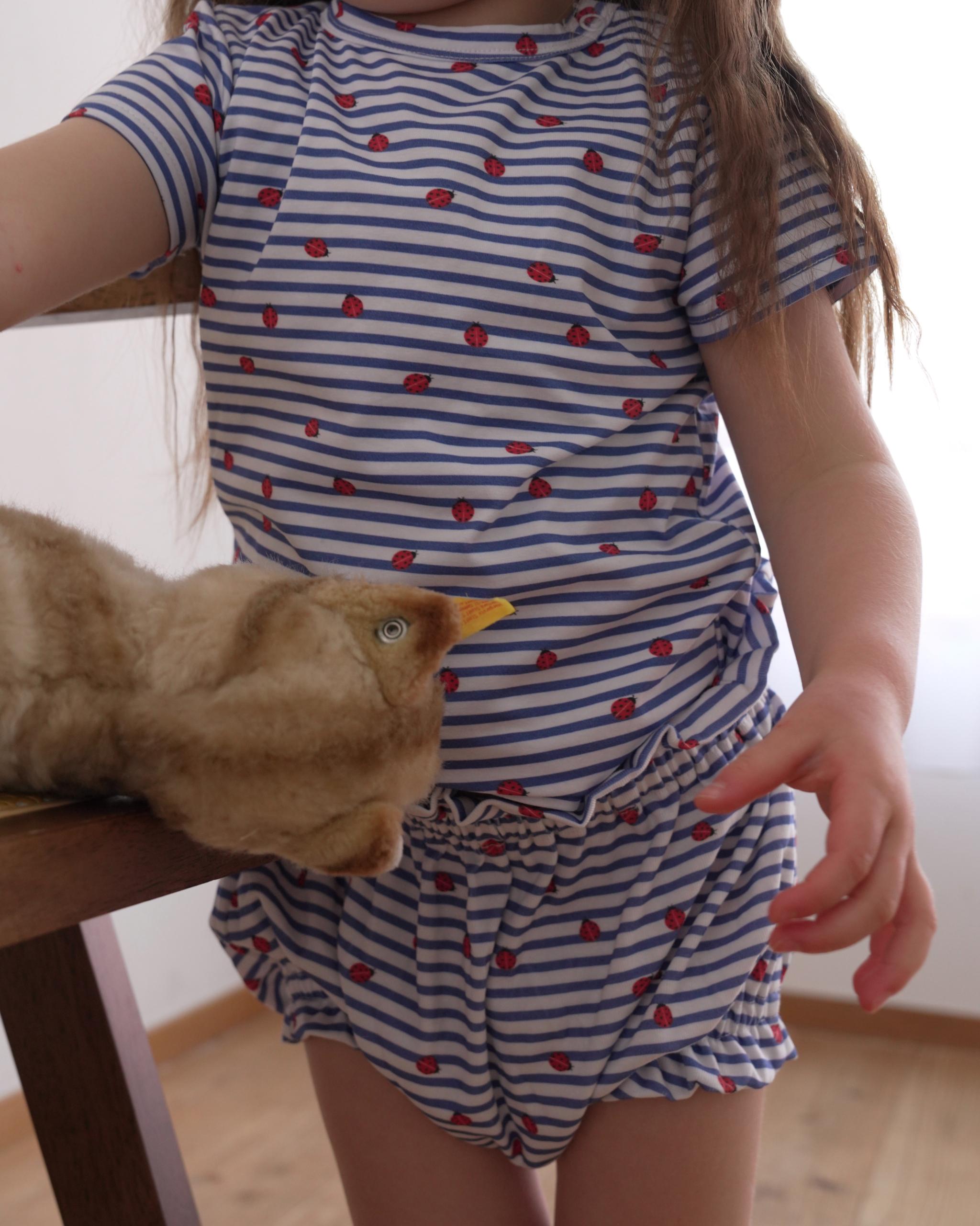 camilapole  Ladybug Stripe Top