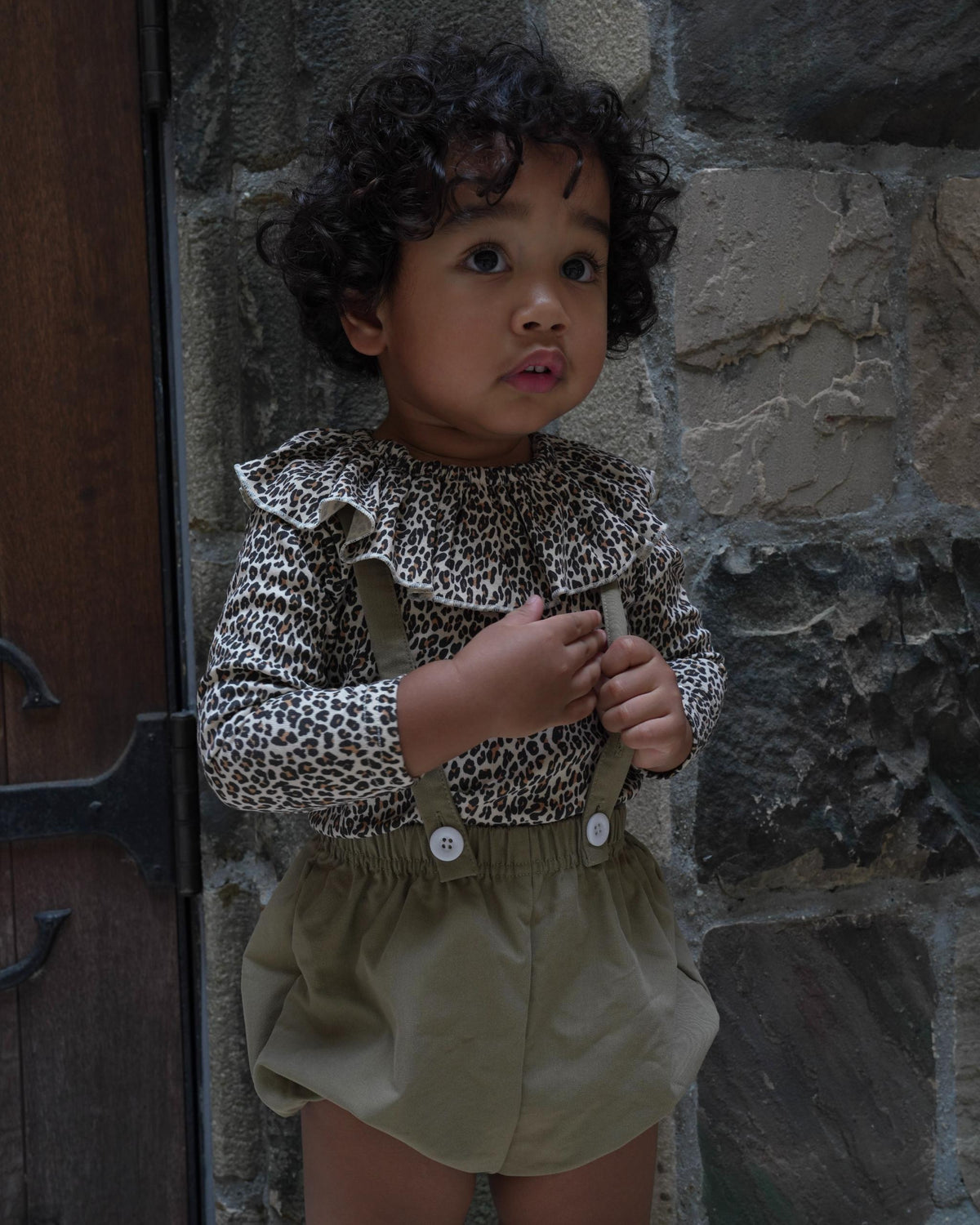 【POPUP先行/10.16 NEW】CAMILAPOLE LITTLE LEOPARD RUFFLE TOP