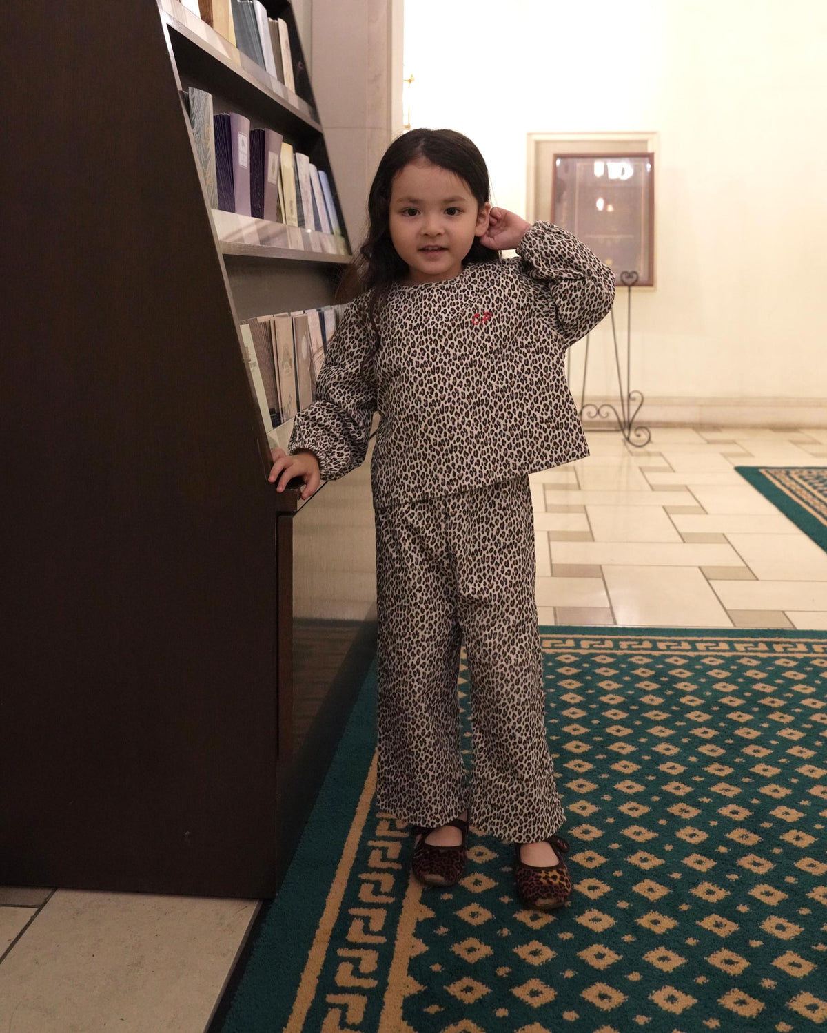 【POPUP先行/10.16 NEW】CAMILAPOLE little leopard corduroy wide pants