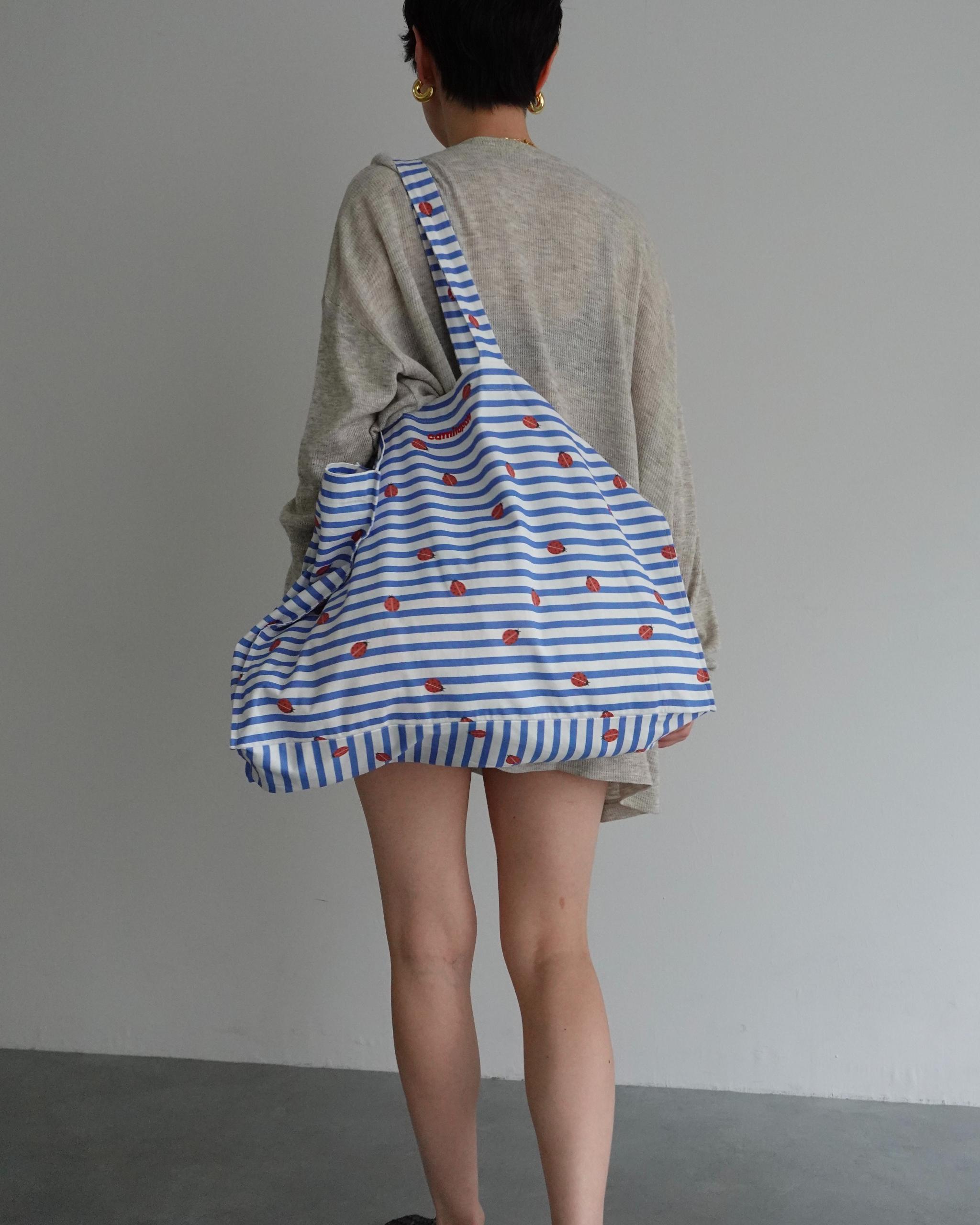 camilapole  Ladybug Stripe Tote