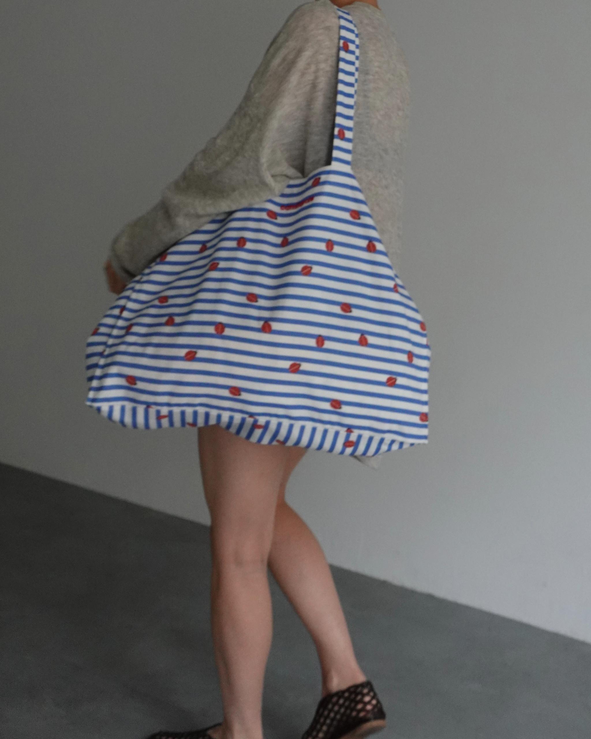 camilapole  Ladybug Stripe Tote