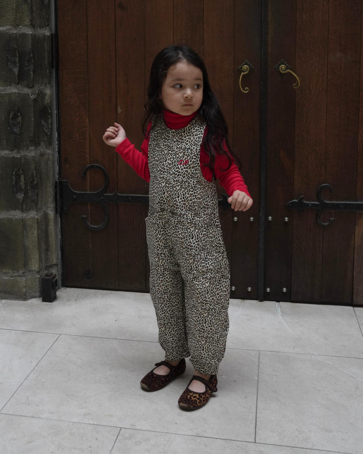 【POPUP先行/10.16 NEW】CAMILAPOLE LITTLE LEOPARD RUFFLE TOP