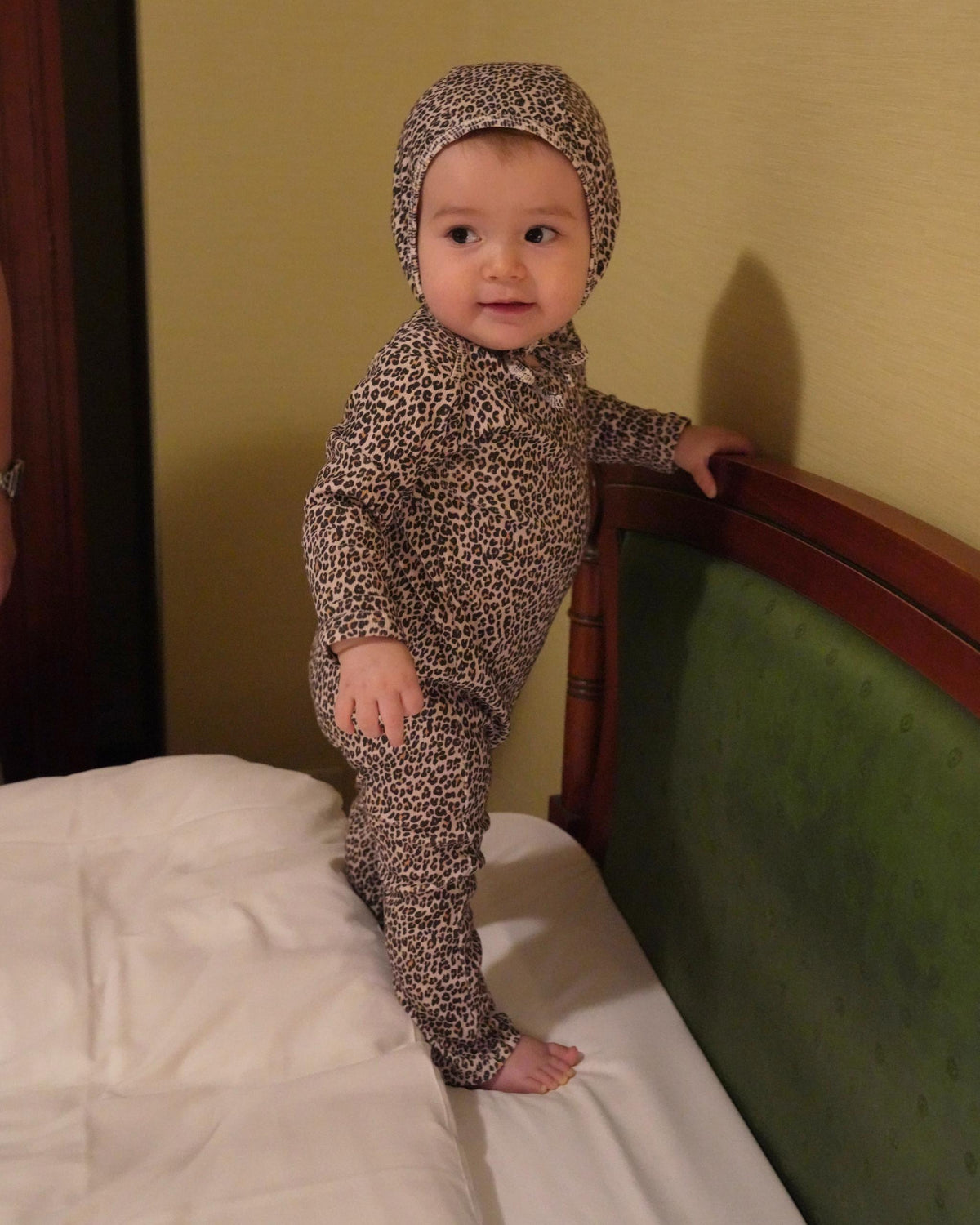 【POPUP先行/10.16 NEW】CAMILAPOLE LITTLE LEOPARD RIB BONNET