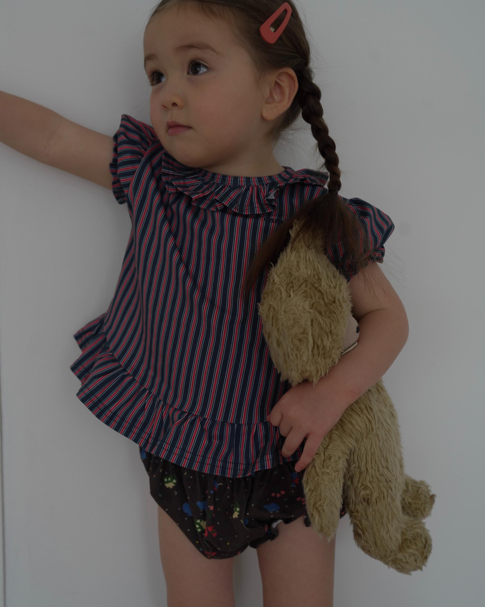 【2026 s/s 3rd delivery /Early Summer Collection】camilapole  Classic Stripe Peplum Top