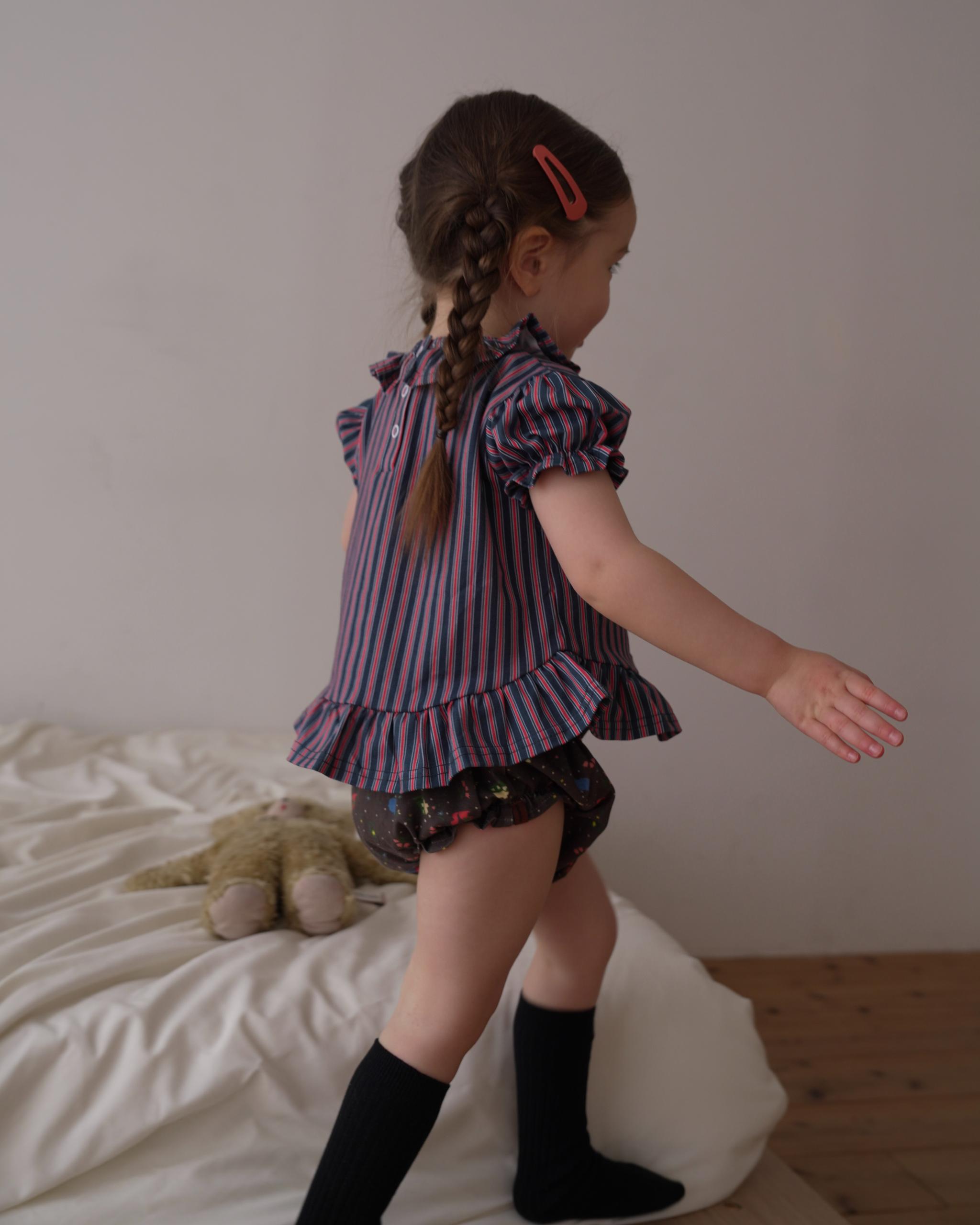 camilapole  Classic Stripe Peplum Top