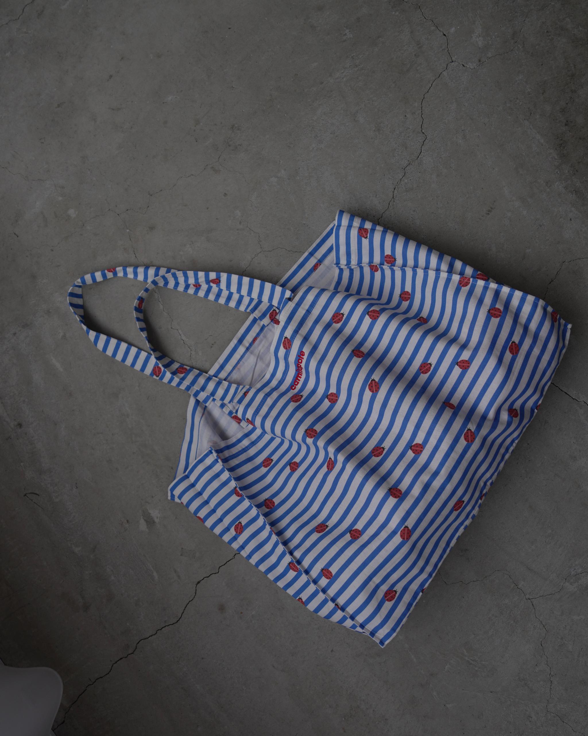 camilapole  Ladybug Stripe Tote