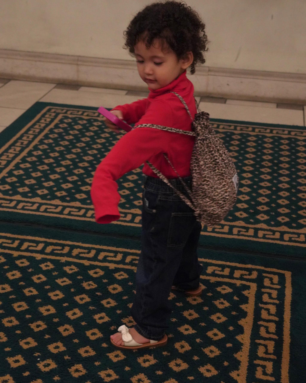 【POPUP先行/10.16 NEW】CAMILAPOLE LITTLE LEOPARD KNAPSACK / KIDS