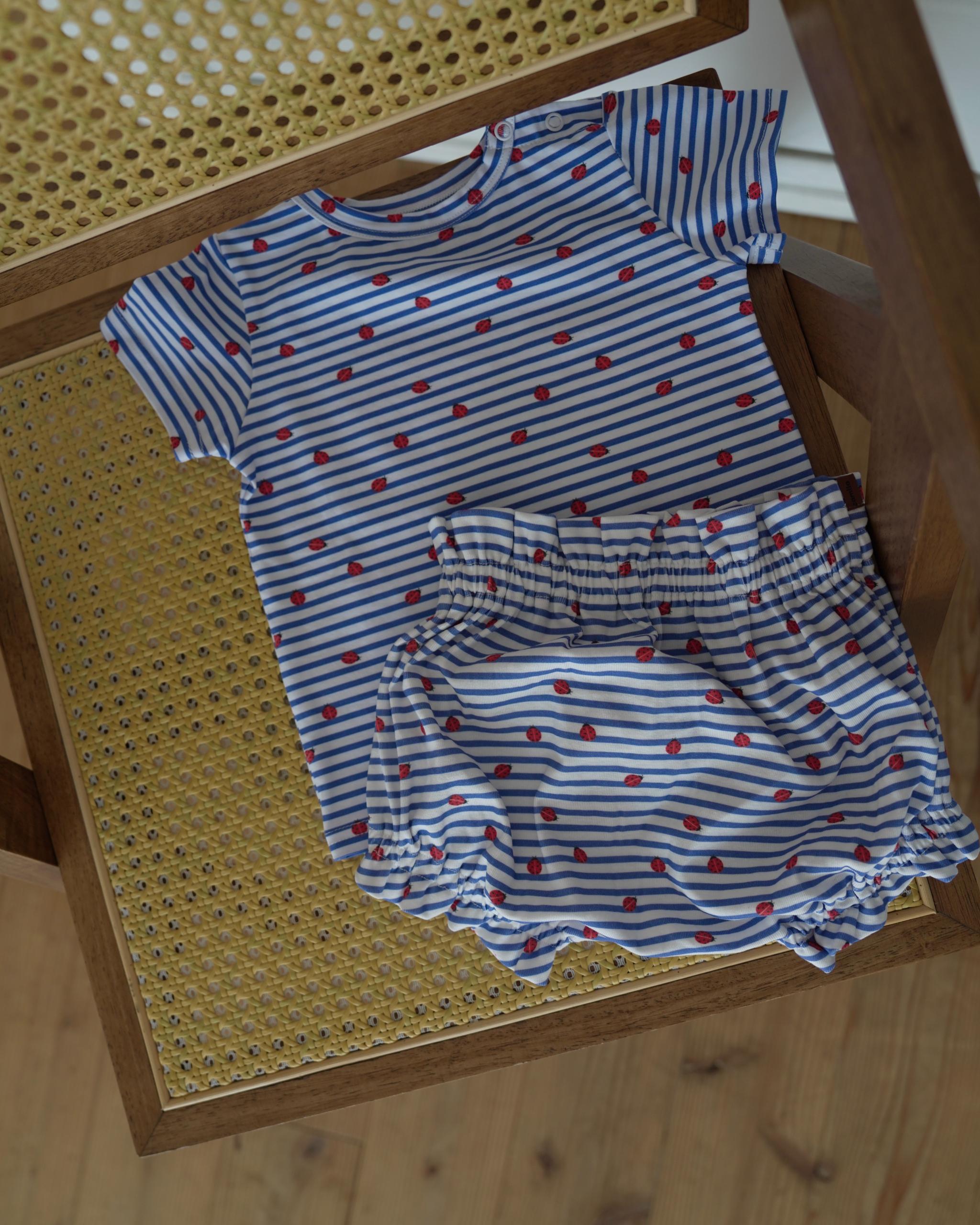 camilapole  Ladybug Stripe Top