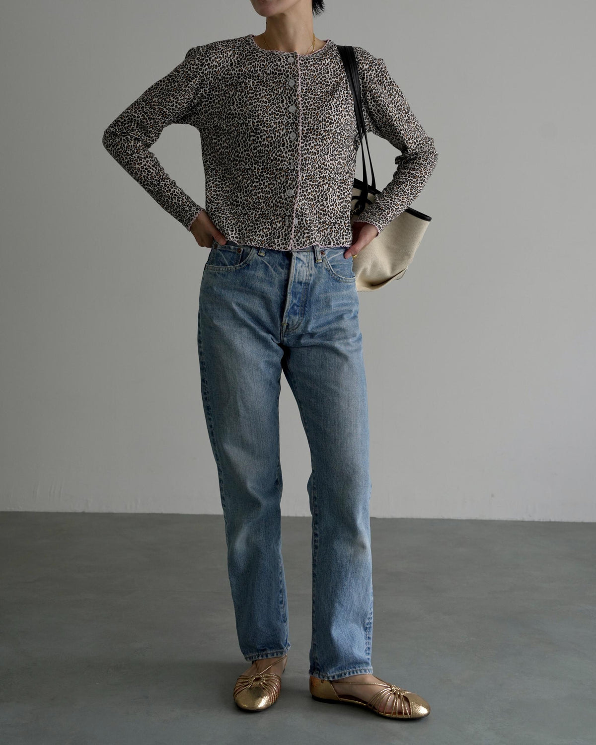 【POPUP先行/10.16 NEW】CAMILAPOLE LITTLE LEOPARD CARDIGAN / LADIES
