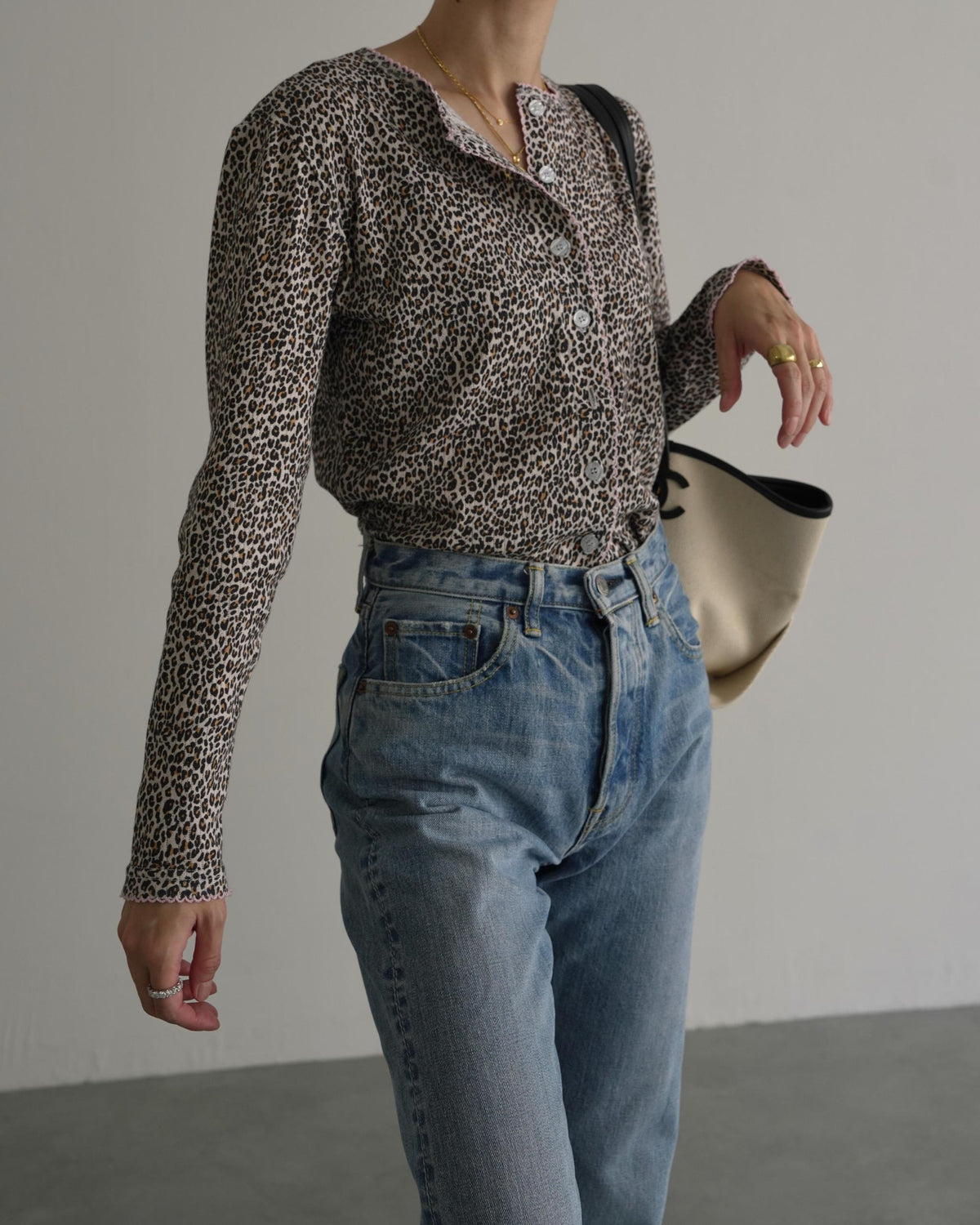 【POPUP先行/10.16 NEW】CAMILAPOLE LITTLE LEOPARD CARDIGAN / LADIES