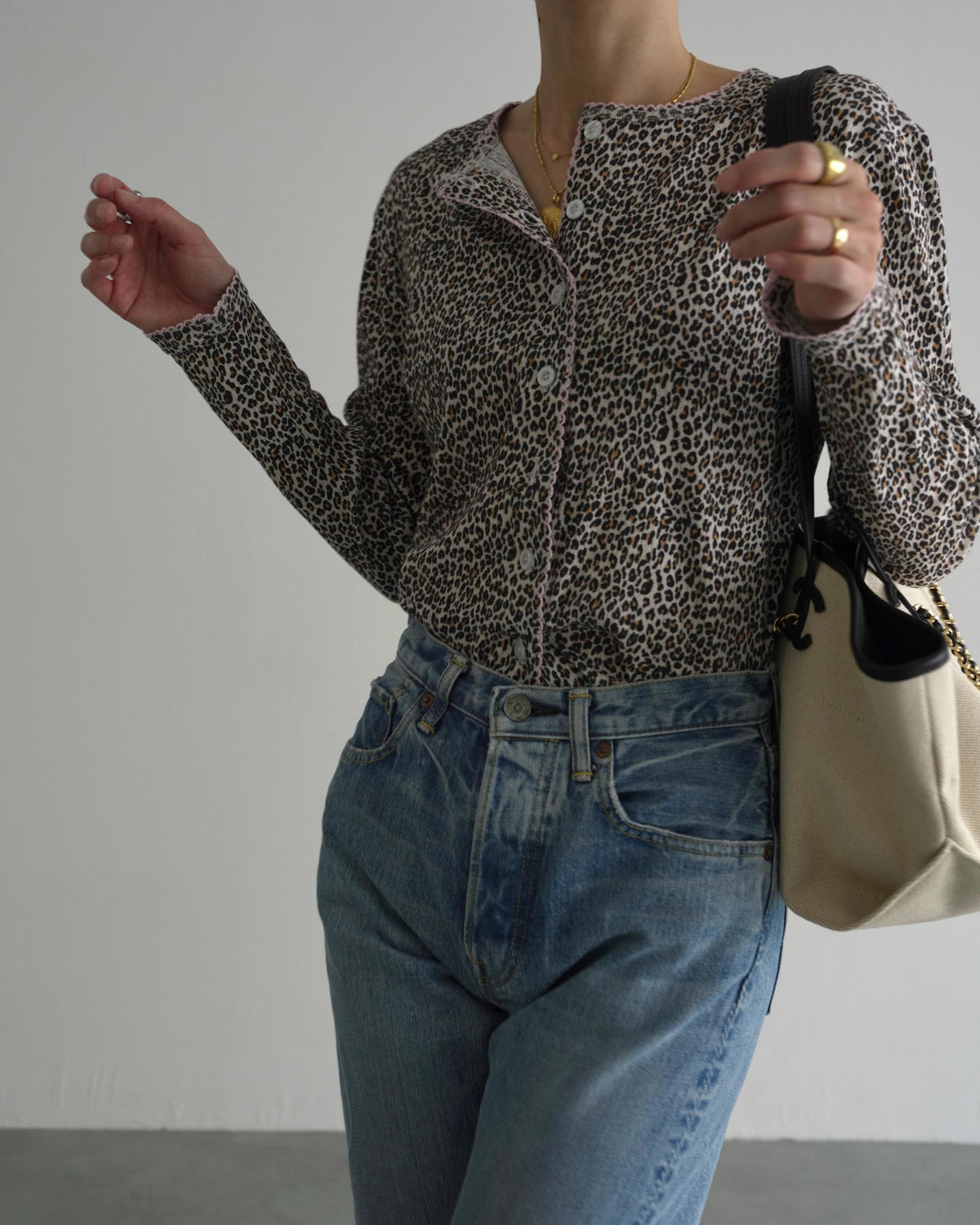 【POPUP先行/10.16 NEW】CAMILAPOLE LITTLE LEOPARD CARDIGAN / LADIES