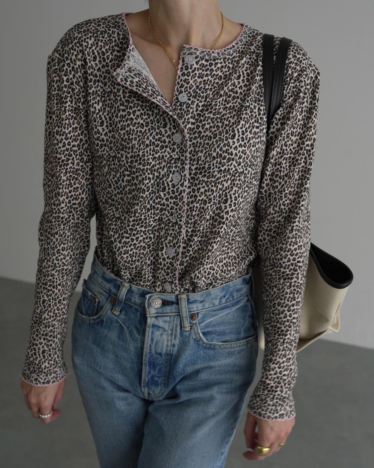 【POPUP先行/10.16 NEW】CAMILAPOLE LITTLE LEOPARD CARDIGAN / LADIES