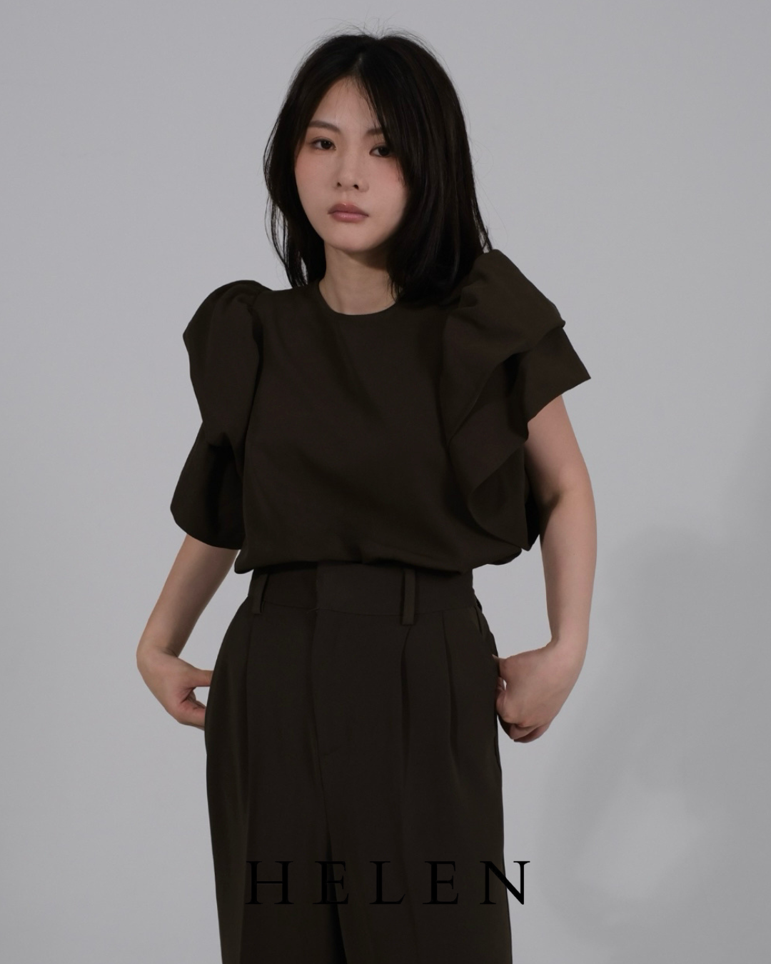 Helen×poimeri  volume sleeve tops