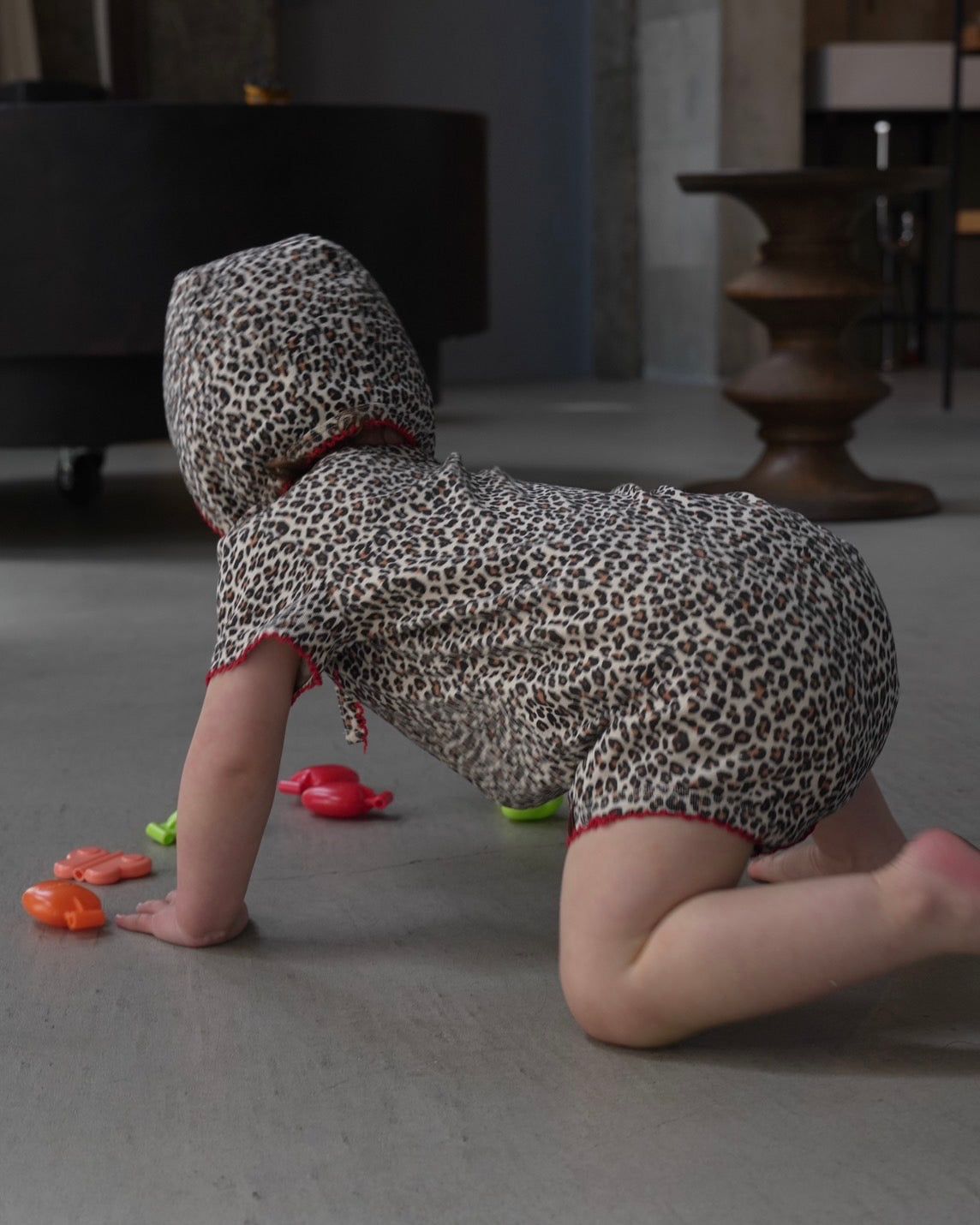 camilapole  Little Leopard Picot Bonnet