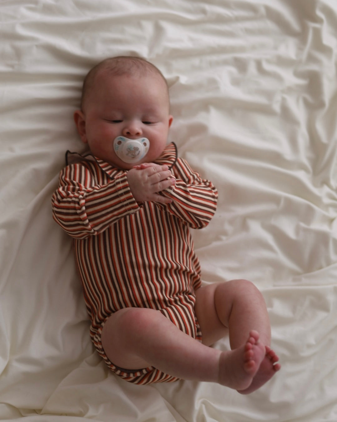 POIMERI Orangette stripe rompers