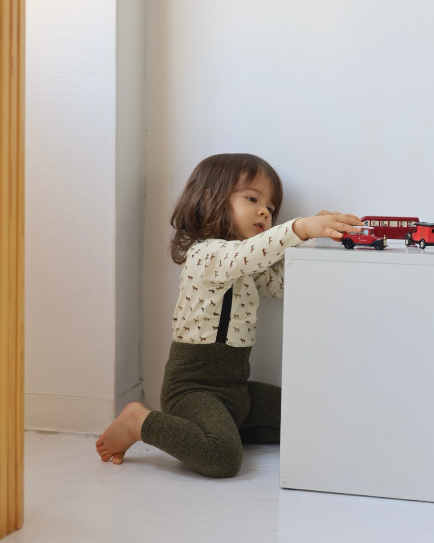 【2026 s/s 1st delivery】POIMERI khaki bear leggings