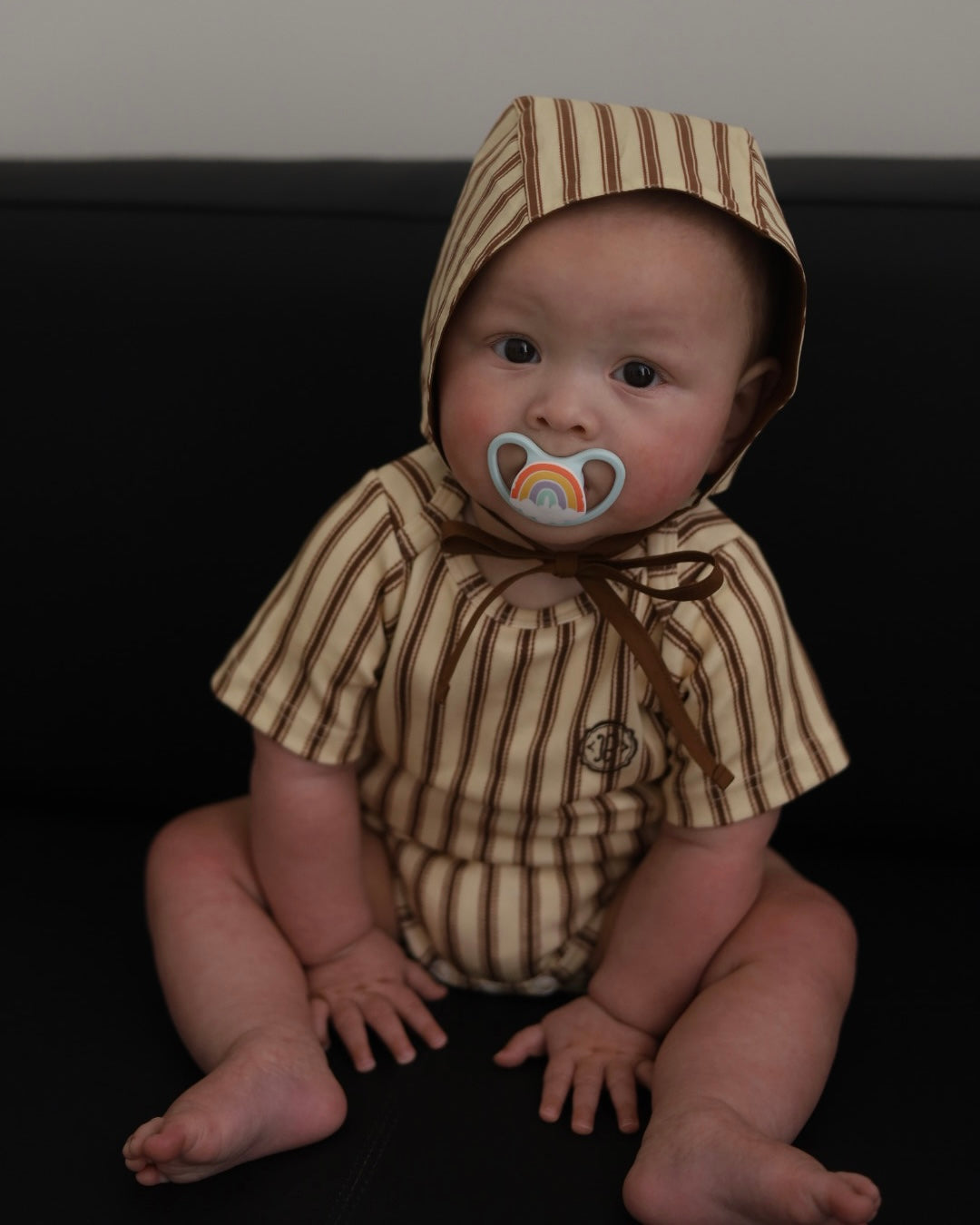 【 6.12 21:00～ Launch 】POIMERI　biscuit stripe bonnet