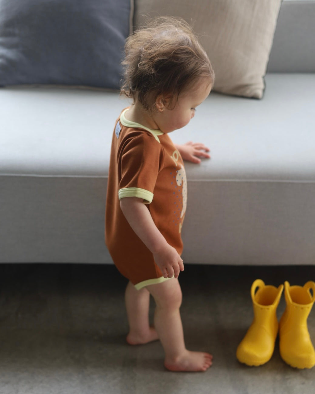 POIMERI   dot horse rompers