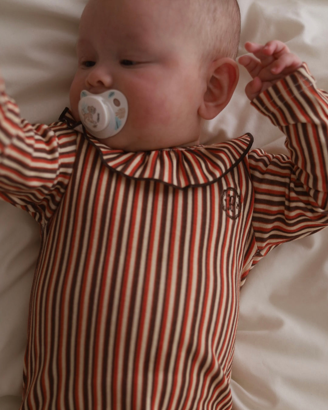 POIMERI Orangette stripe rompers