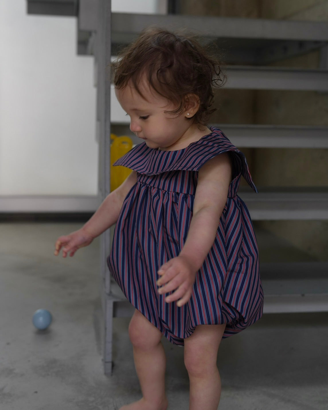 camilapole  CLASSIC STRIPE SAILOR ROMPER