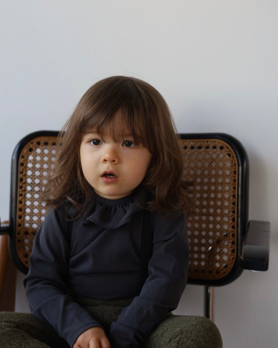 2026 s/s 1st delivery】POIMERI charcoal frill tops