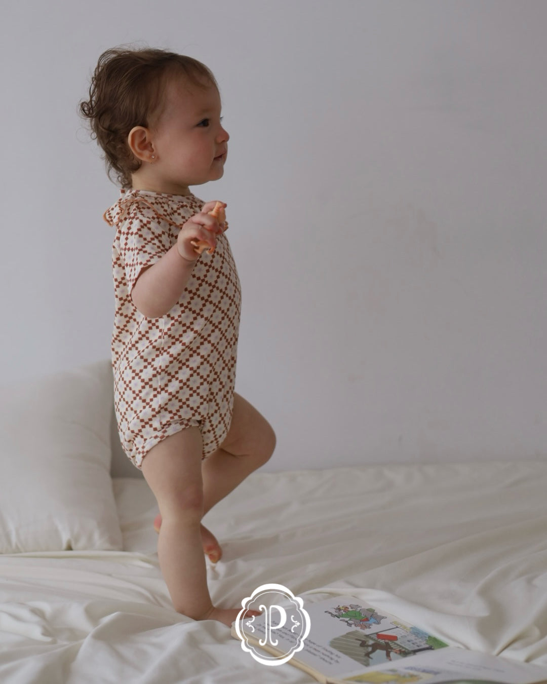 【2026 s/s 3rd delivery /Early Summer Collection】poimeri  fig camel frill rompers