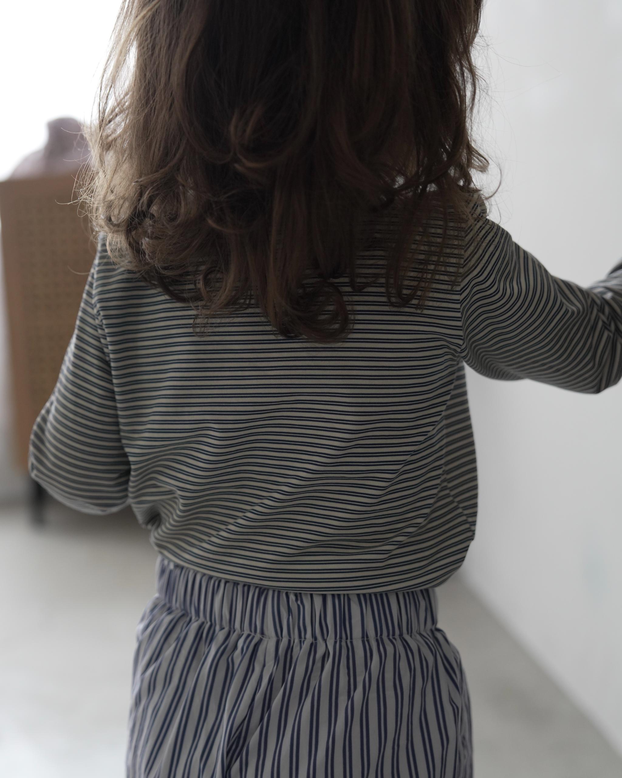 camilapole  Ink Stripe Top