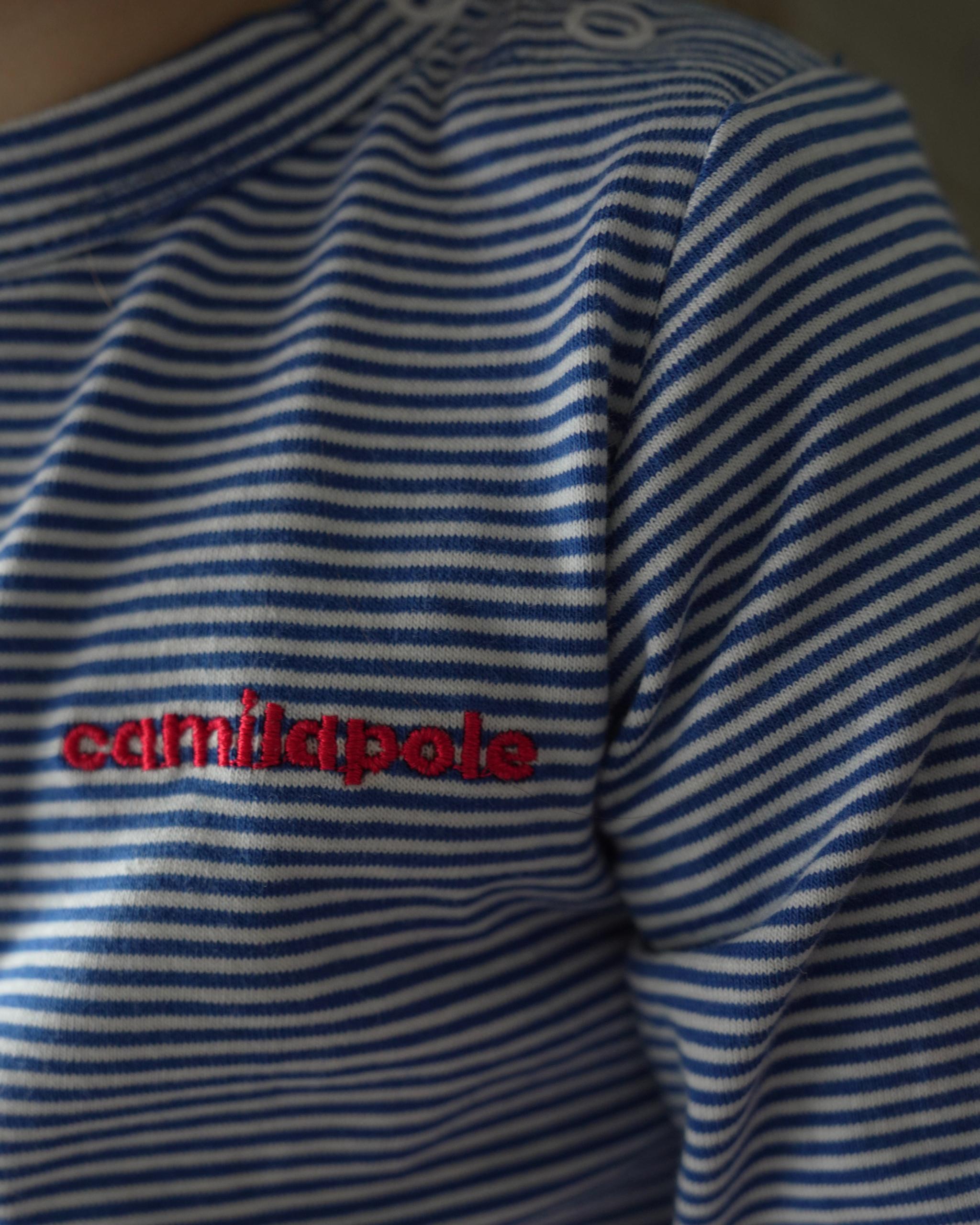 camilapole  Petit Stripe Top – Blue