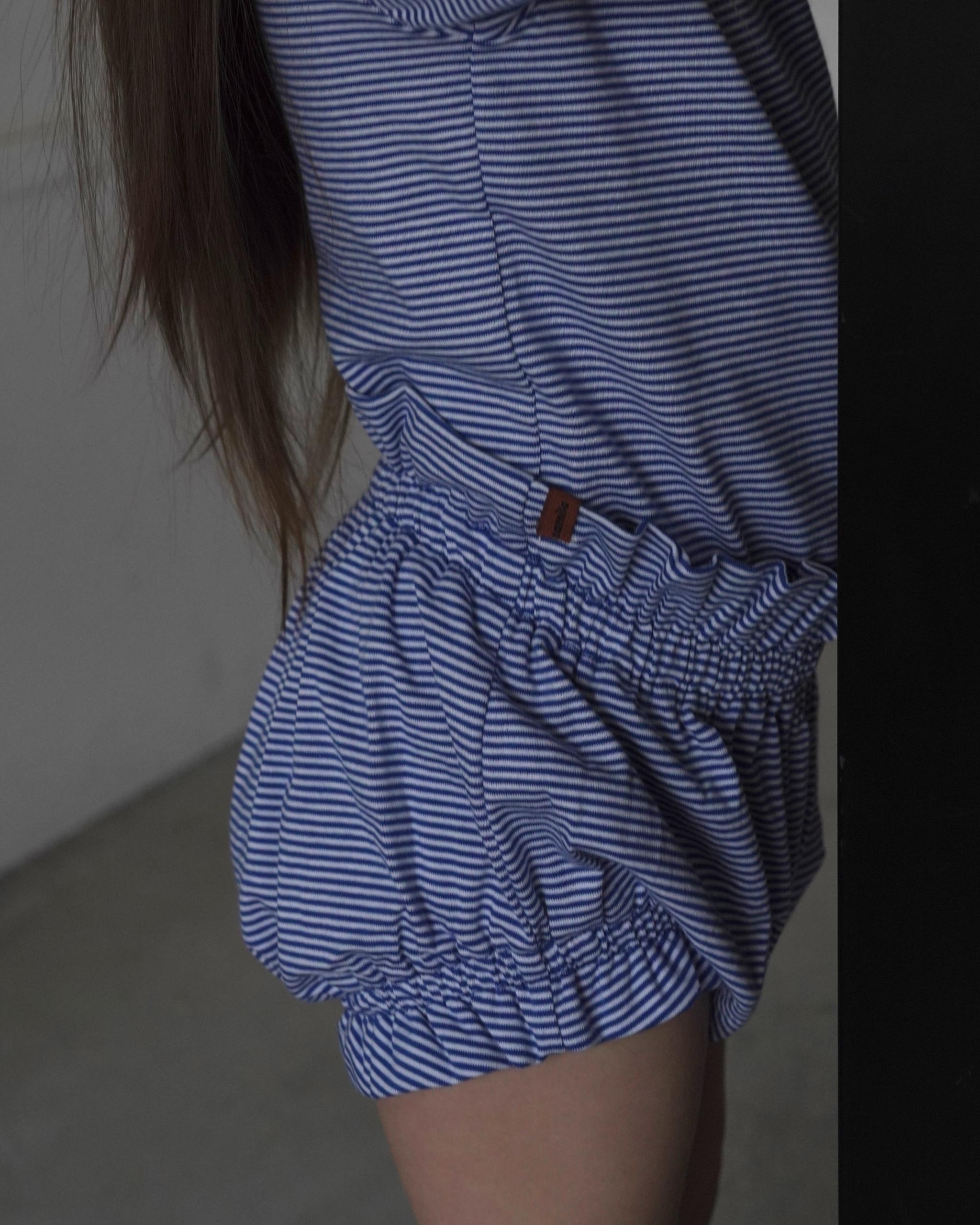 camilapole  Petit Stripe Bloomer – Blue