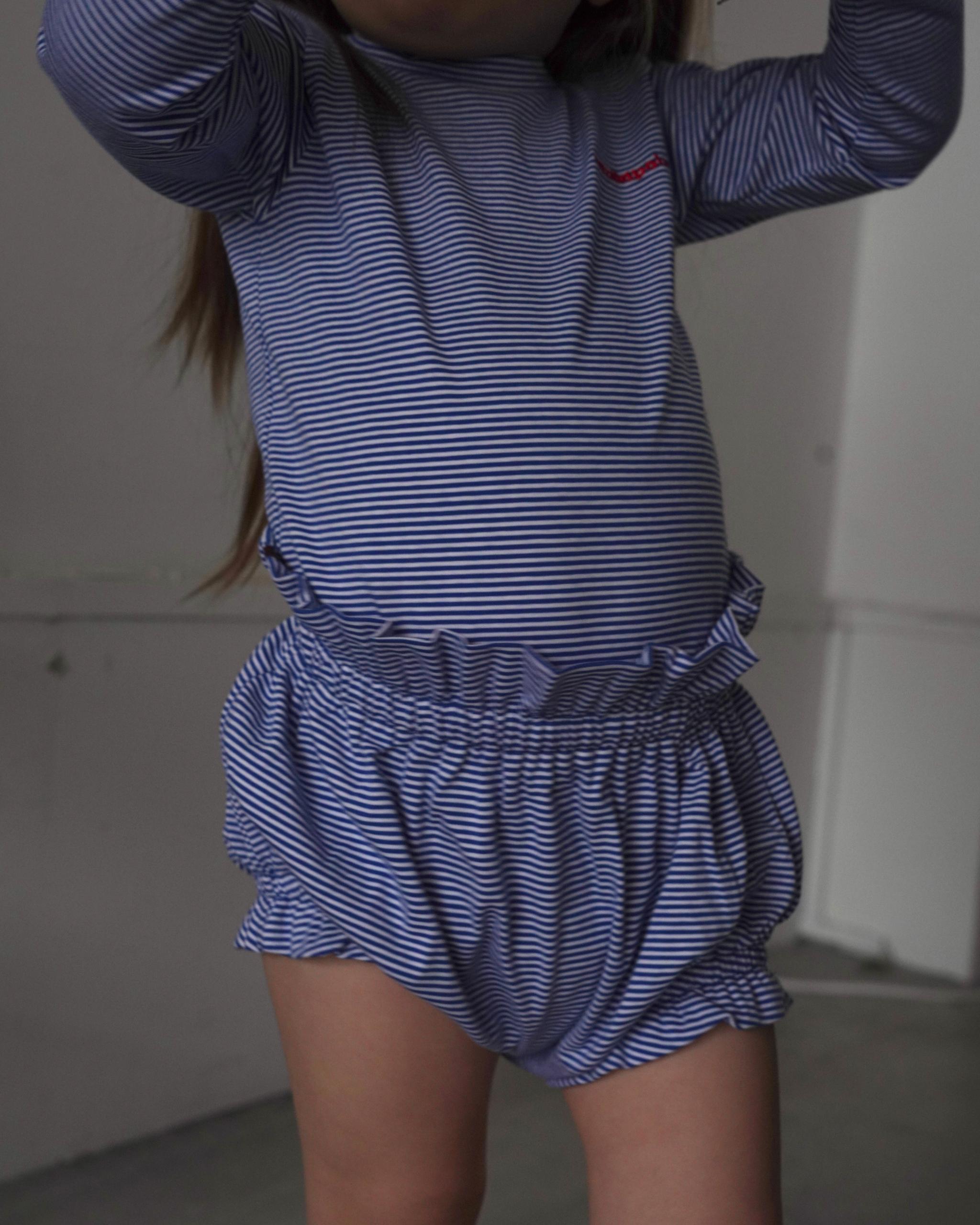 camilapole  Petit Stripe Top – Blue