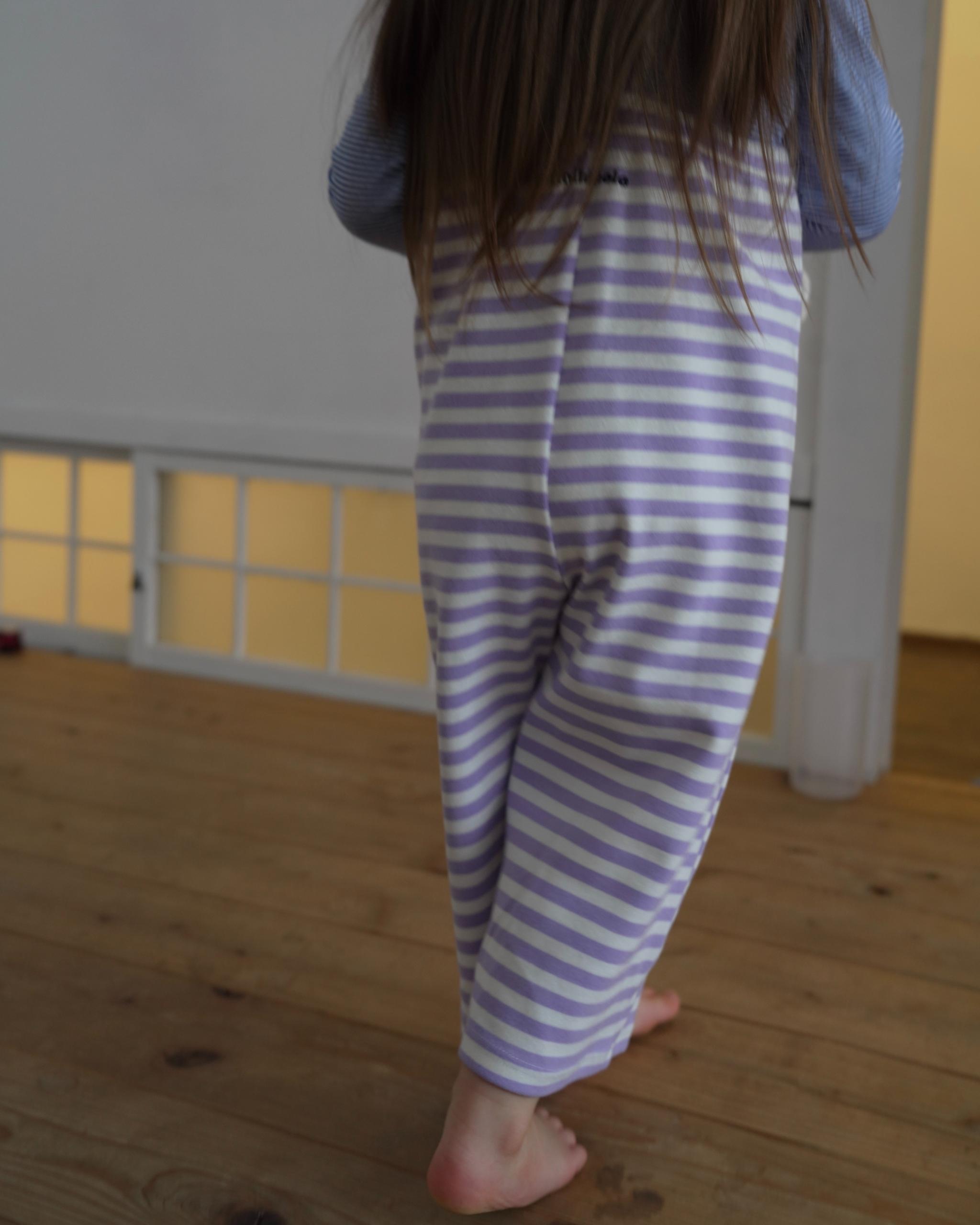camilapole  Soft Stripe Overalls - Lavender