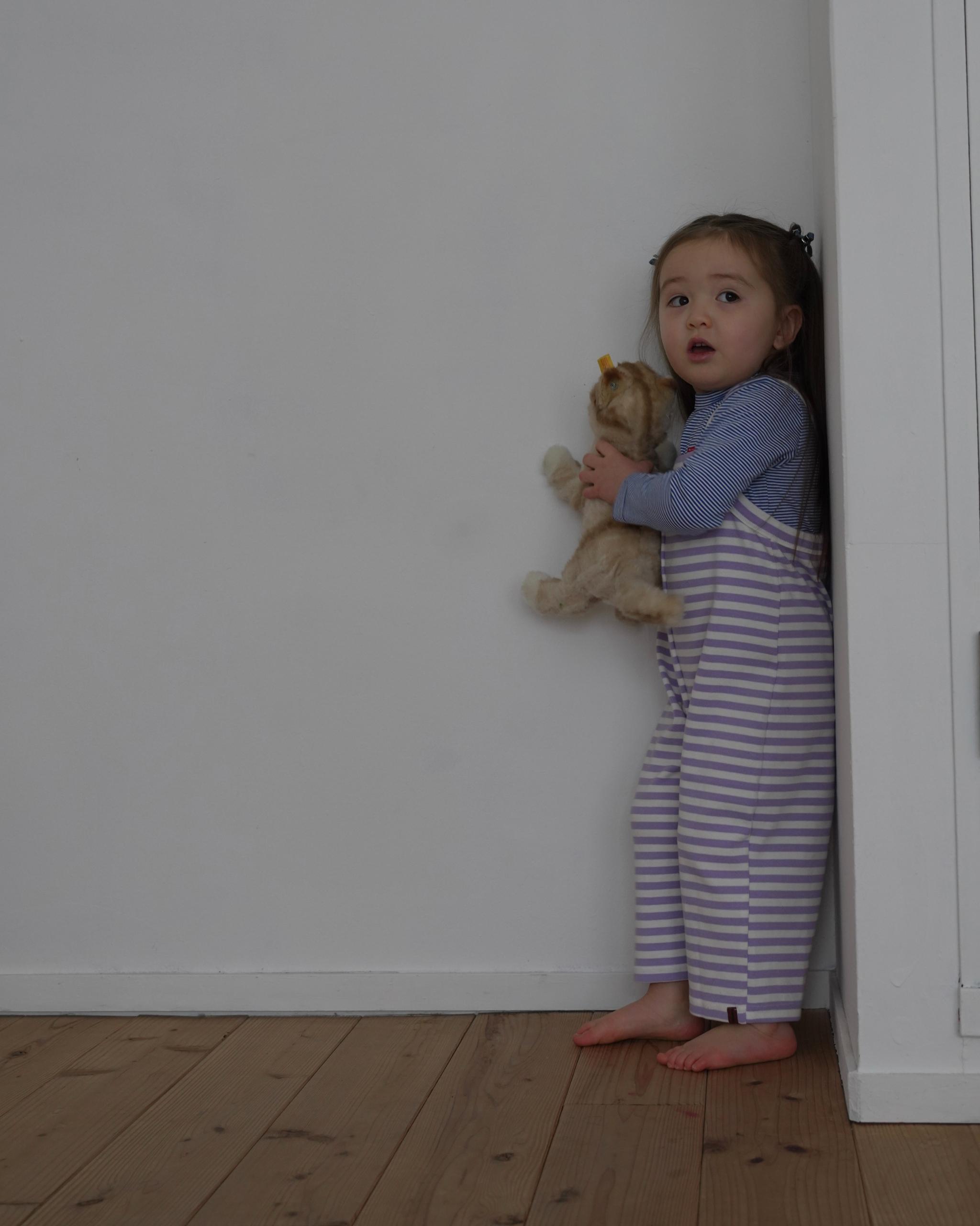 camilapole  Soft Stripe Overalls - Lavender