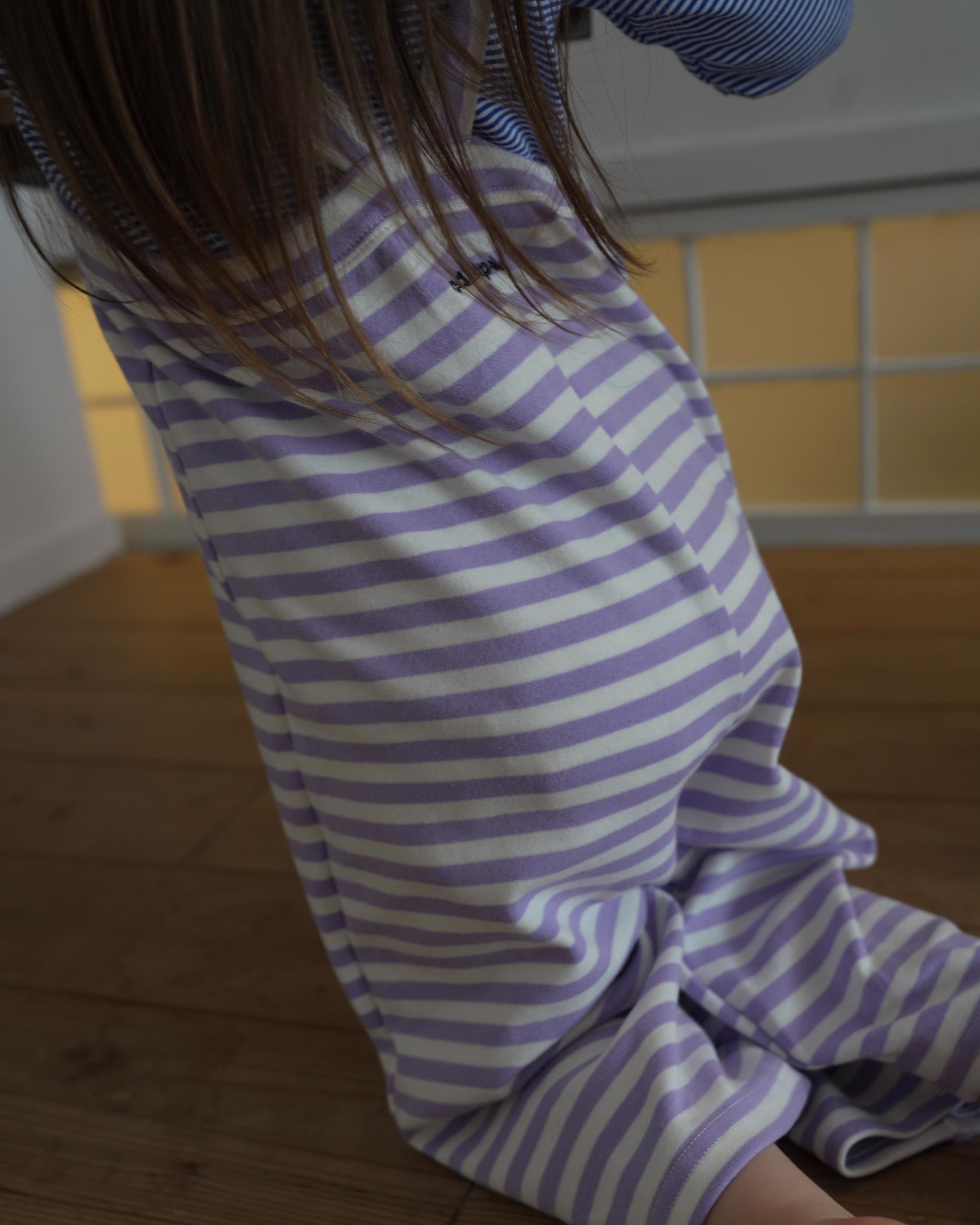 camilapole  Soft Stripe Overalls - Lavender