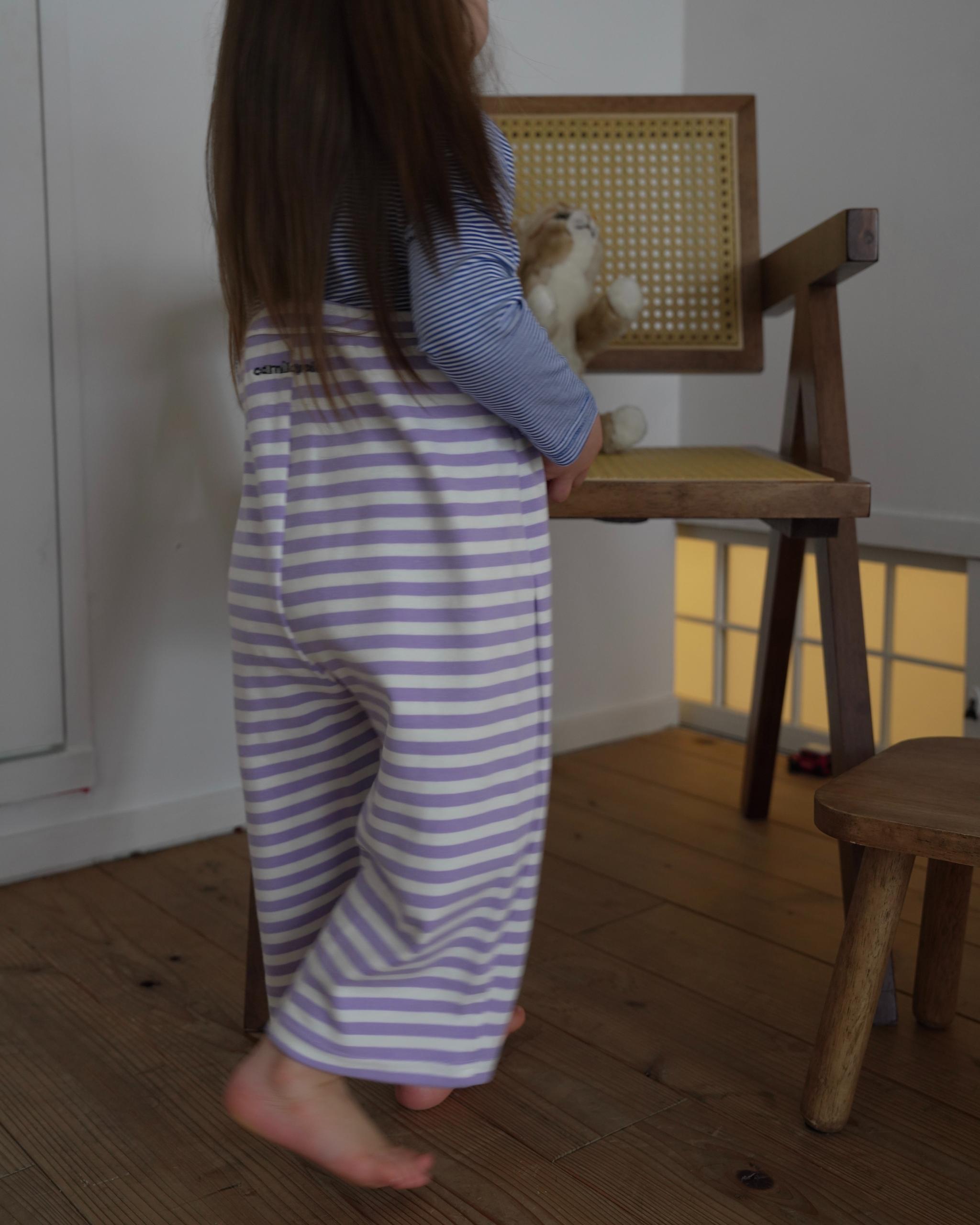 camilapole  Soft Stripe Overalls - Lavender