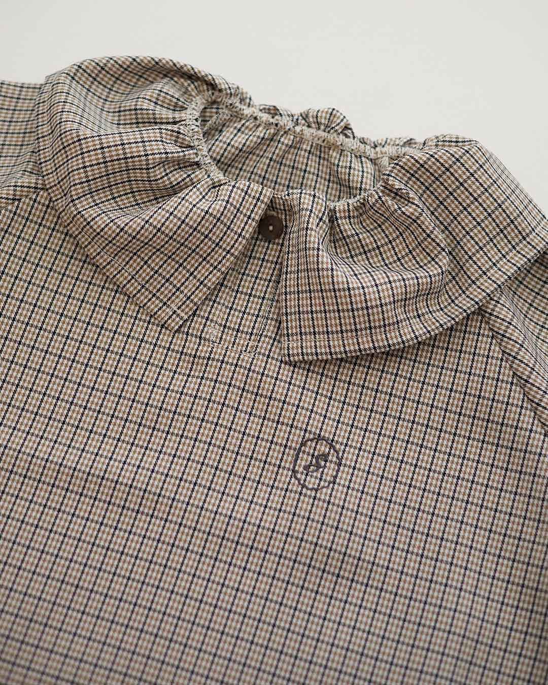 【10/22(wed)12:00　Launch】Sable gentle check blouse