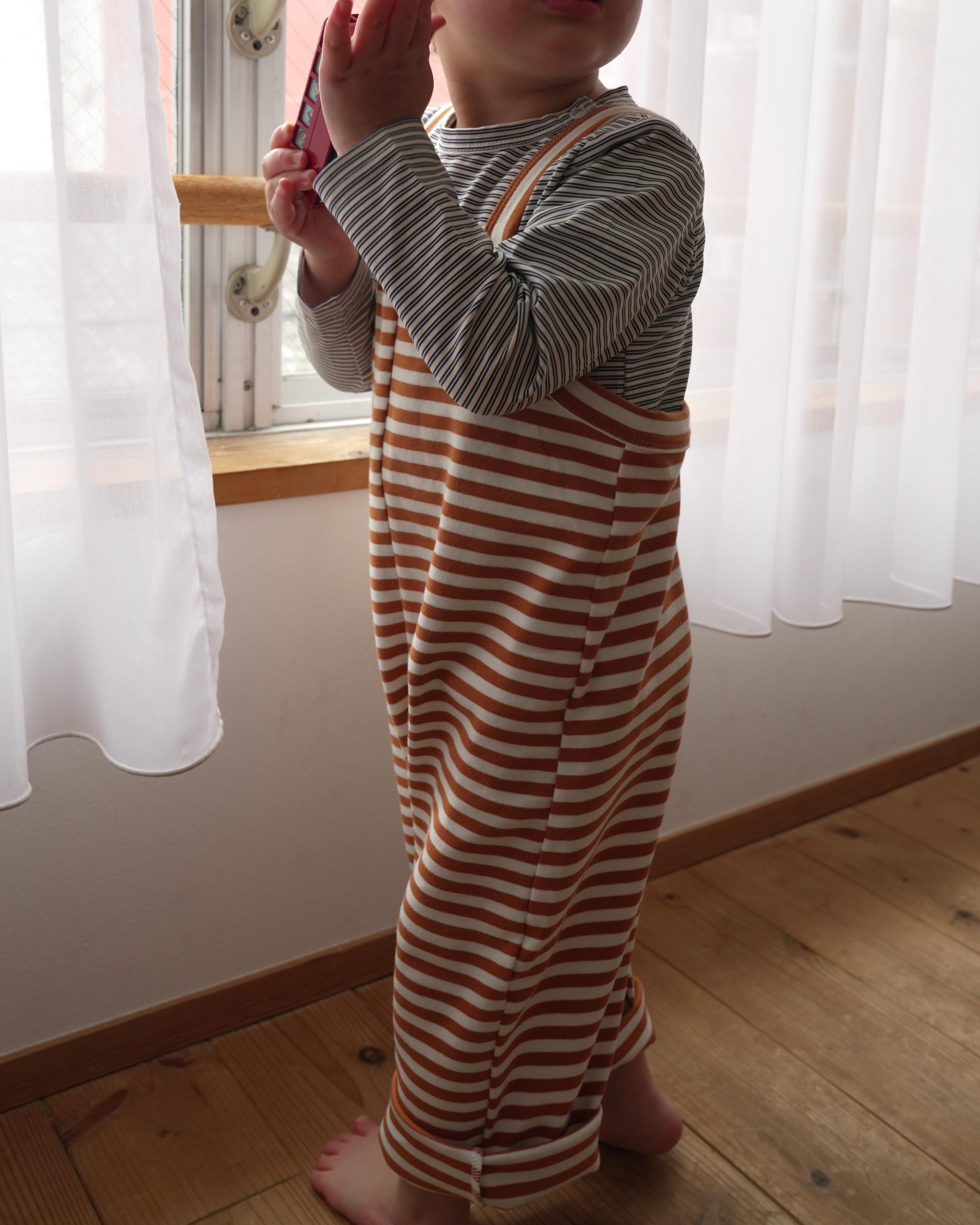 camilapole  Soft Stripe Overalls - Caramel