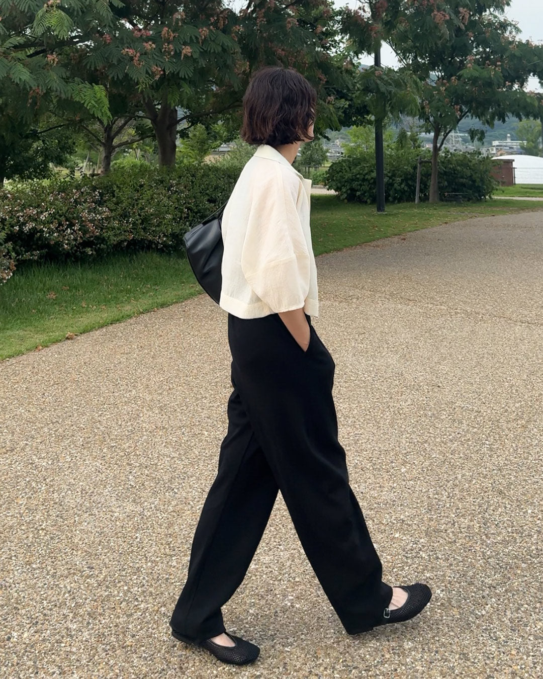 【@yun_wearさん オリジナル企画商品】lantern sleeve sheer jacket