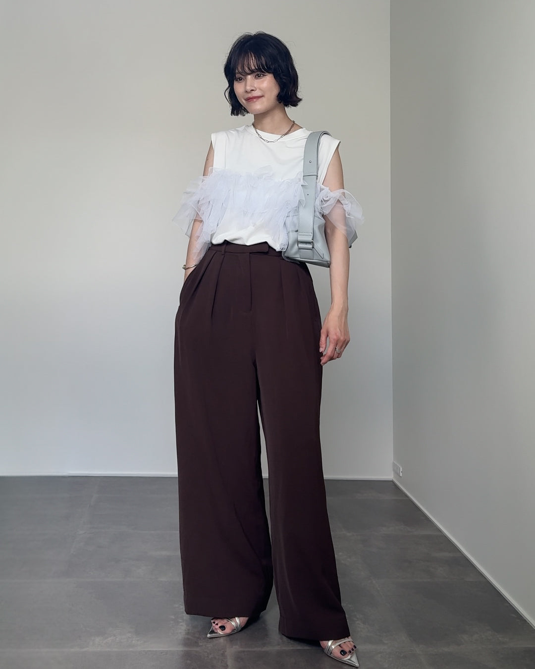 【@yun_wearさん オリジナル企画商品】tuck wide pants