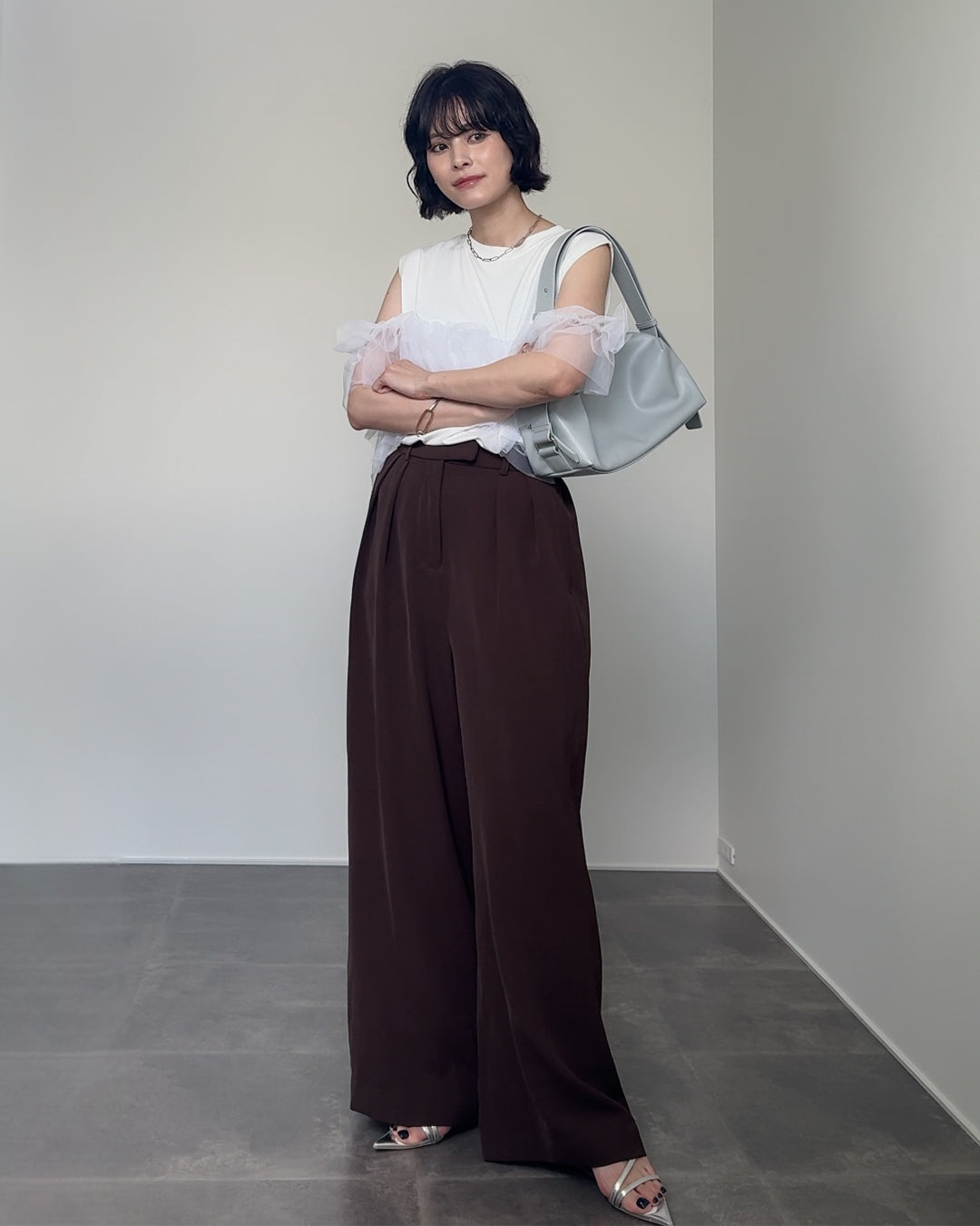 【@yun_wearさん オリジナル企画商品】tuck wide pants