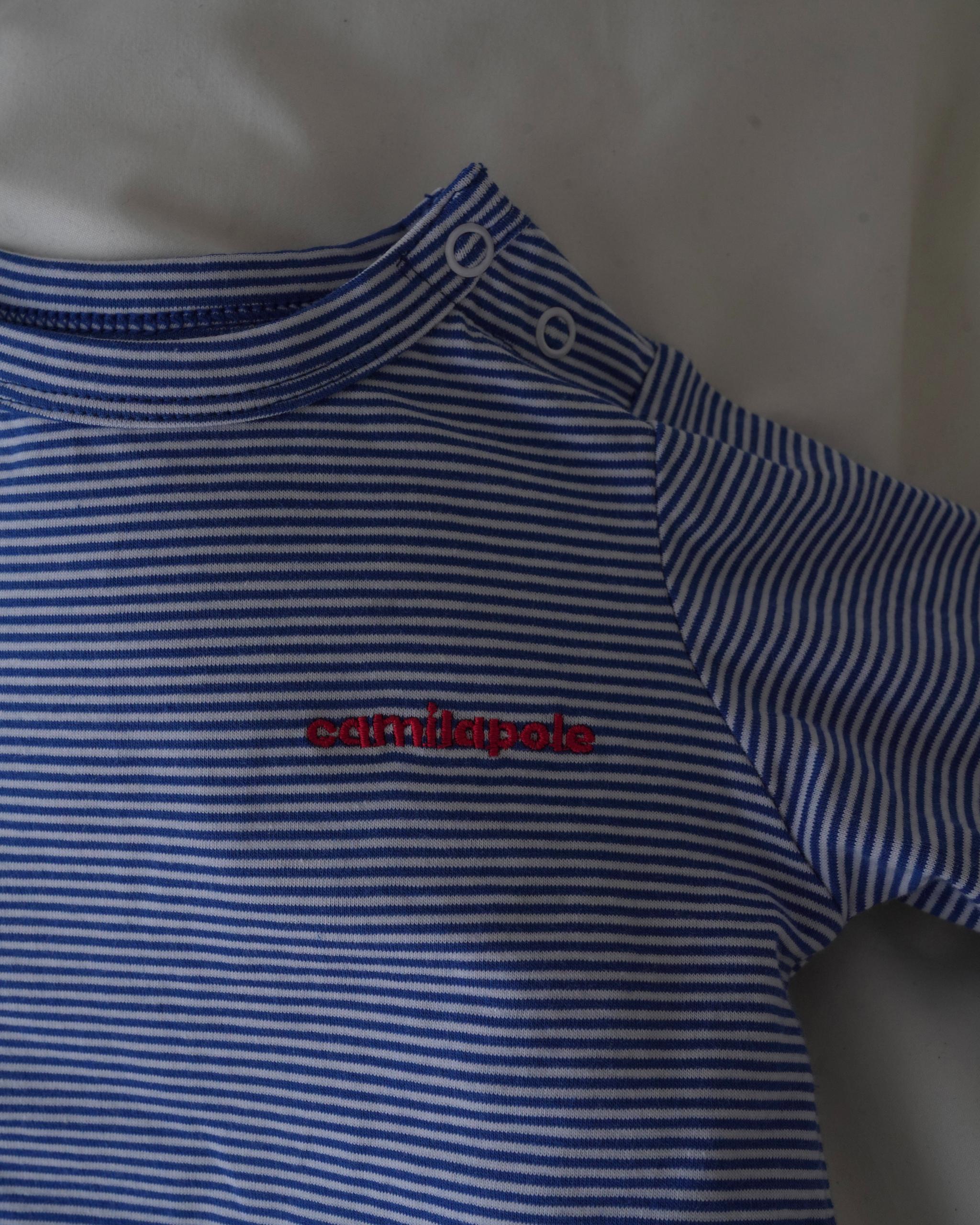 camilapole  Petit Stripe Top – Blue