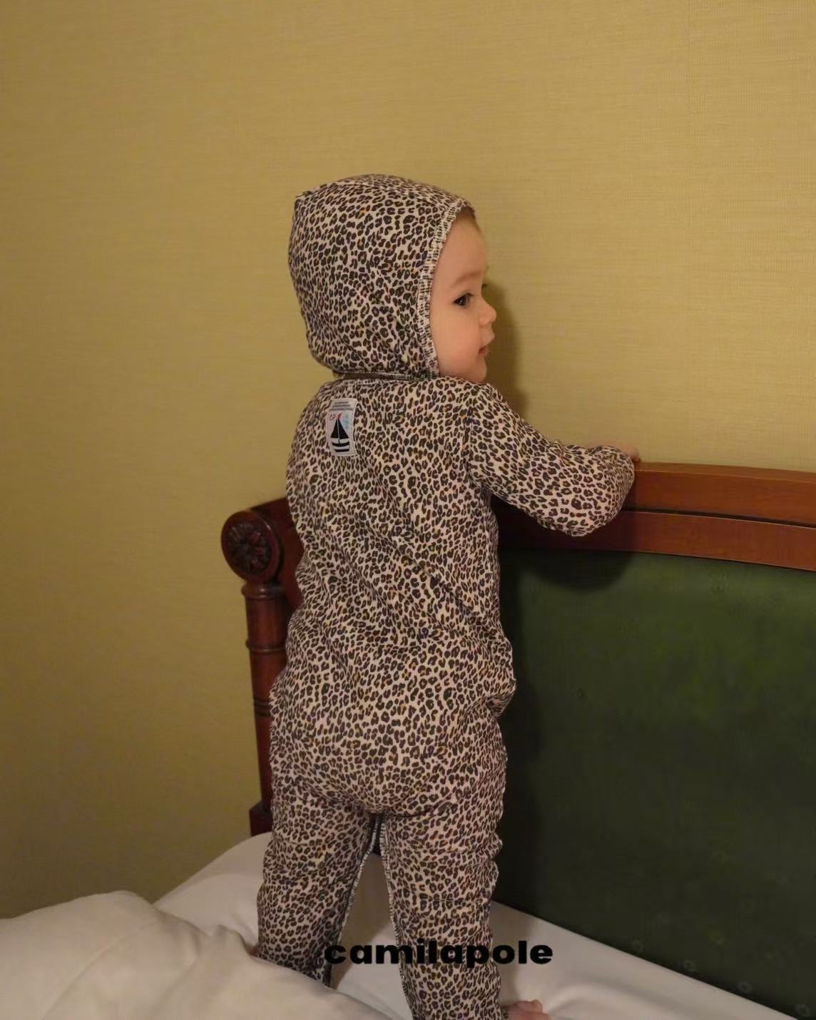 【CAMILAPOLE】LITTLE LEOPARD RIB COVERALL