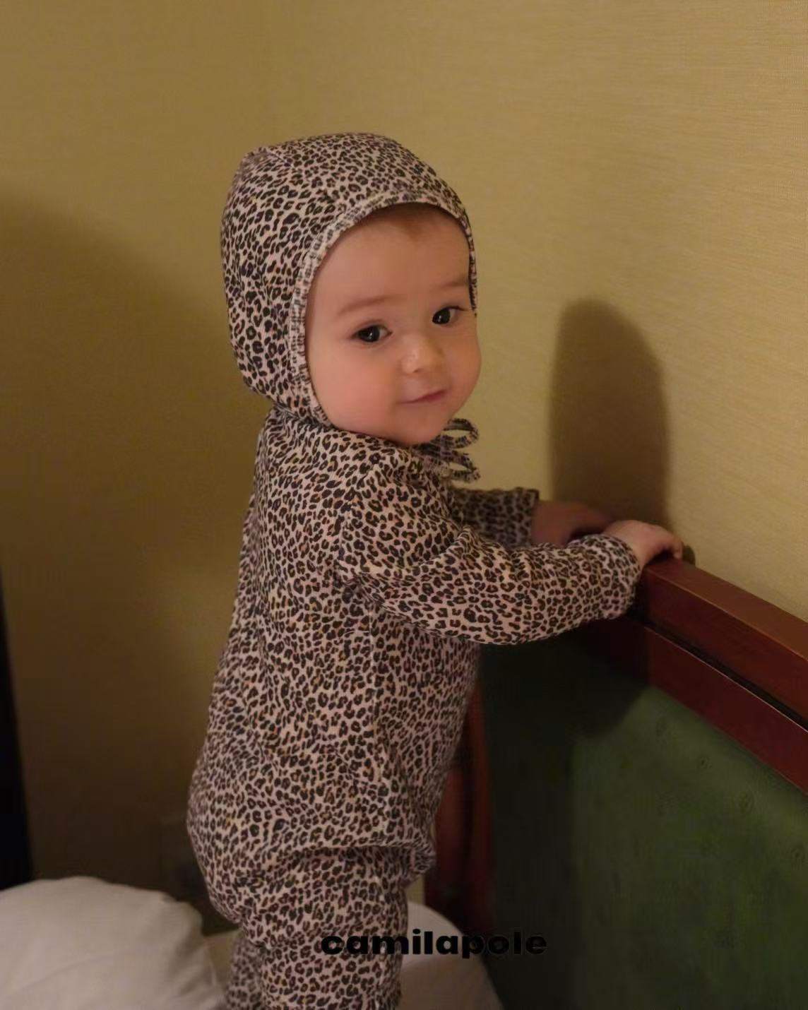 【CAMILAPOLE】LITTLE LEOPARD RIB BONNET