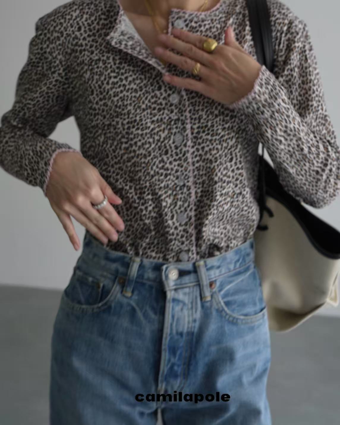 【CAMILAPOLE】LITTLE LEOPARD CARDIGAN / LADIES
