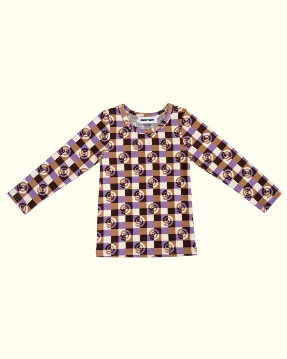 【paper balm】SWIRL CHECK TOPS