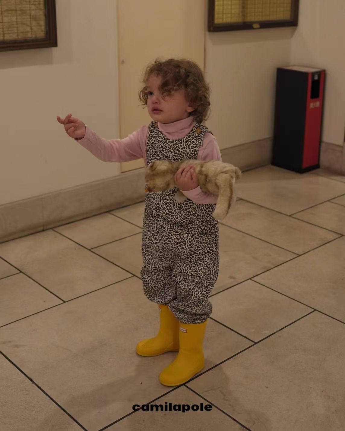 【CAMILAPOLE】LITTLE LEOPARD OVERALLS