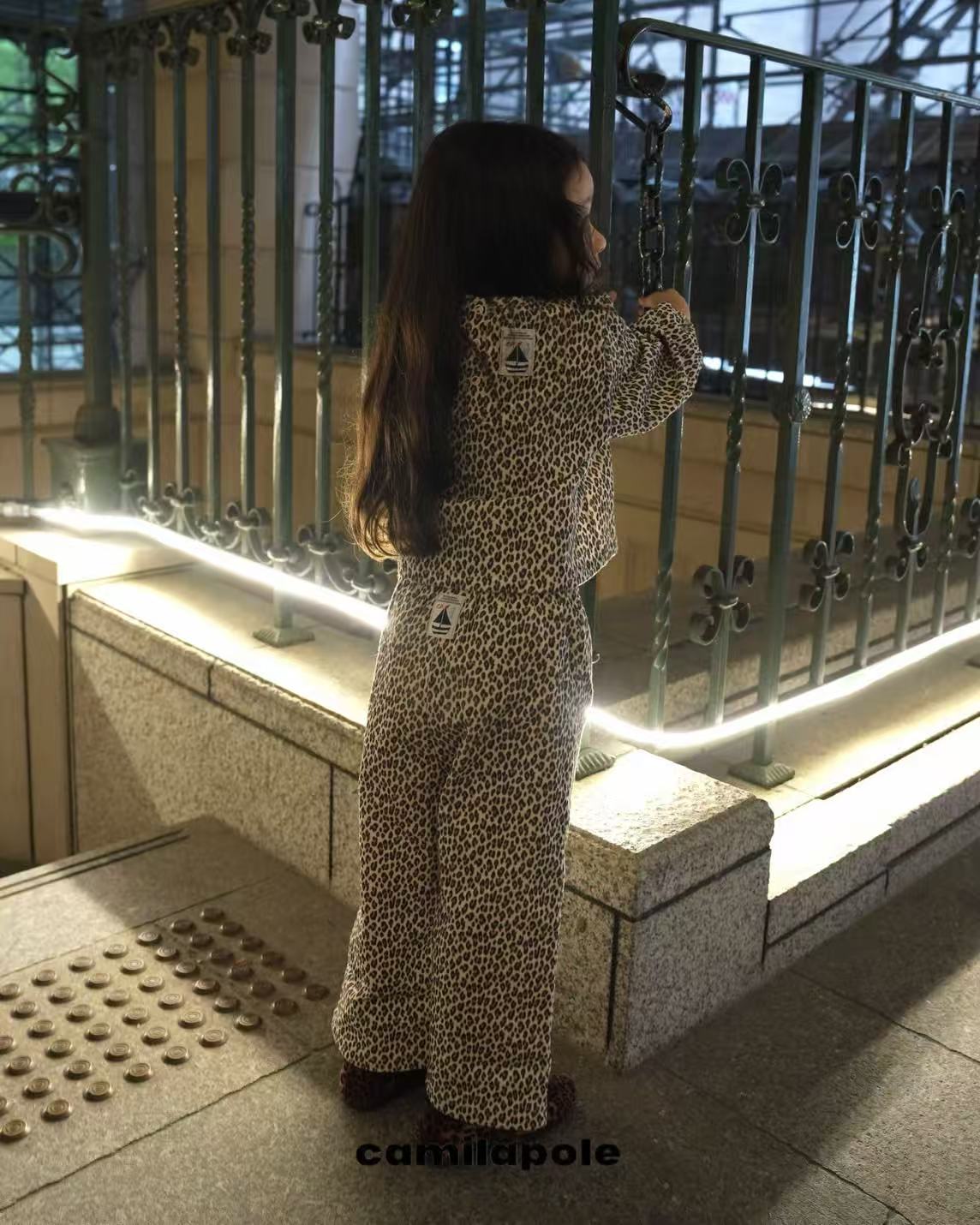 【CAMILAPOLE】little leopard corduroy wide pants