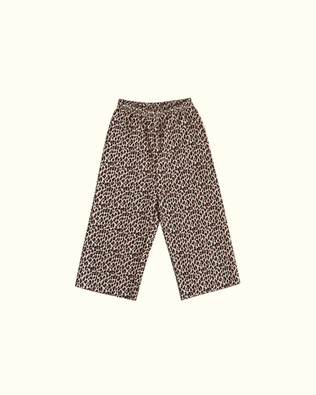 【CAMILAPOLE】little leopard corduroy wide pants