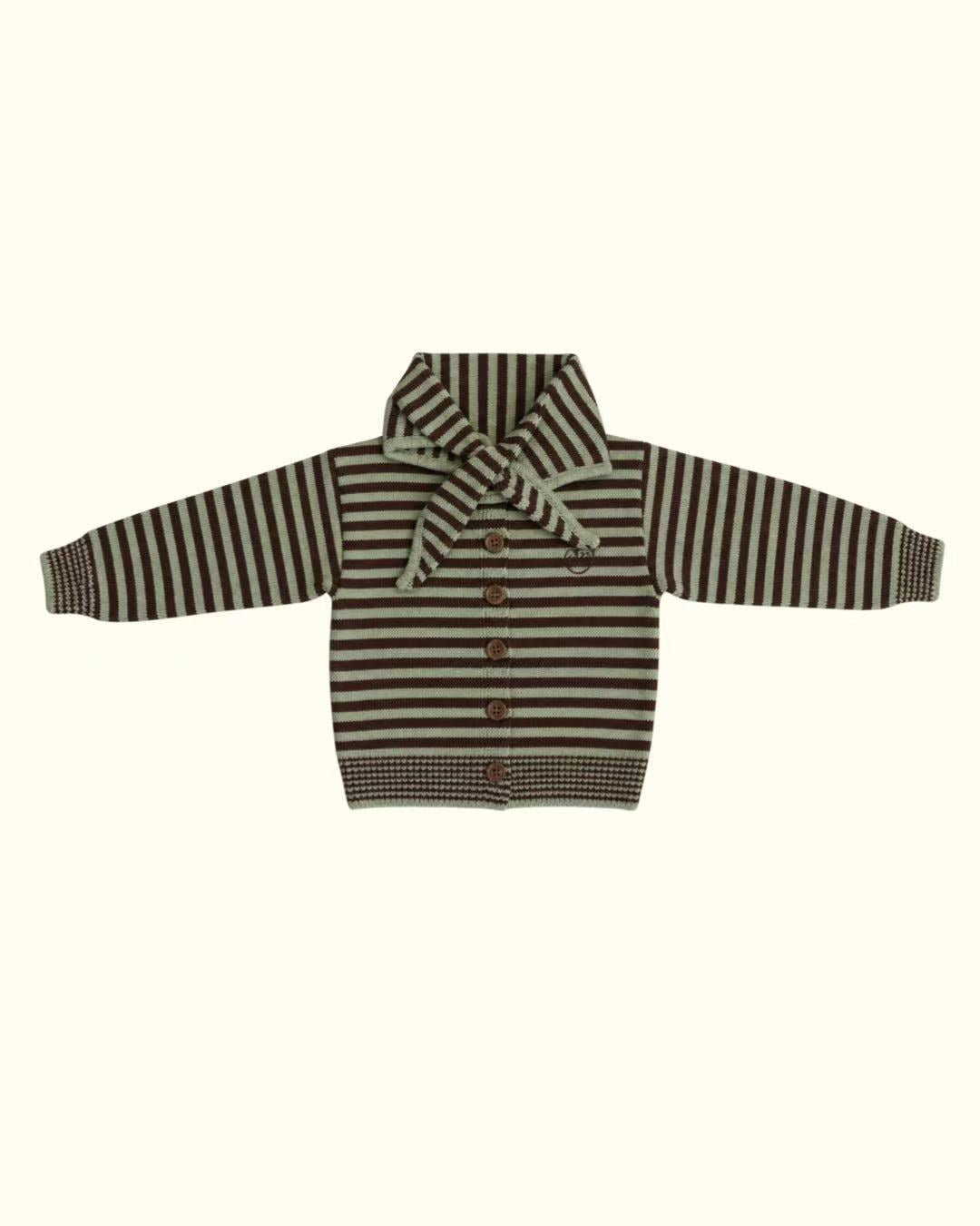 【受注販売商品】POIMERI CHOCOLATE MINT KNIT CARDIGAN