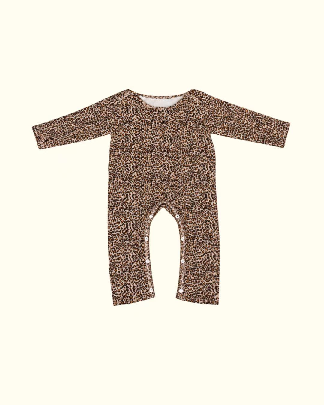 【CAMILAPOLE】LITTLE LEOPARD RIB COVERALL