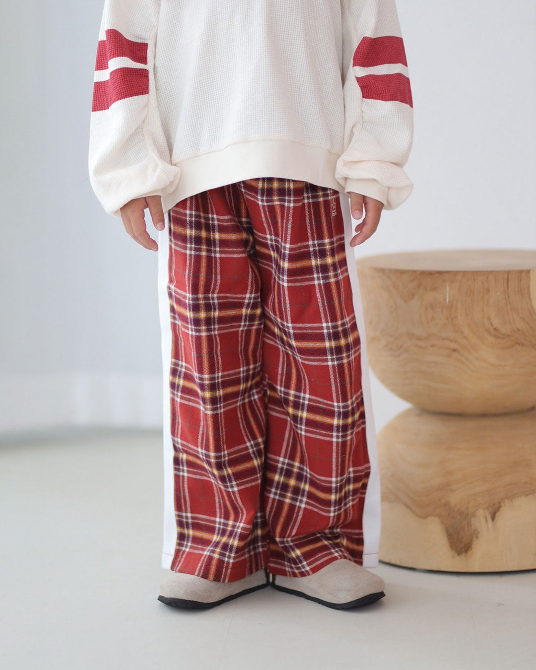 【10/22(wed)12:00　Launch】ombre check line wide pants